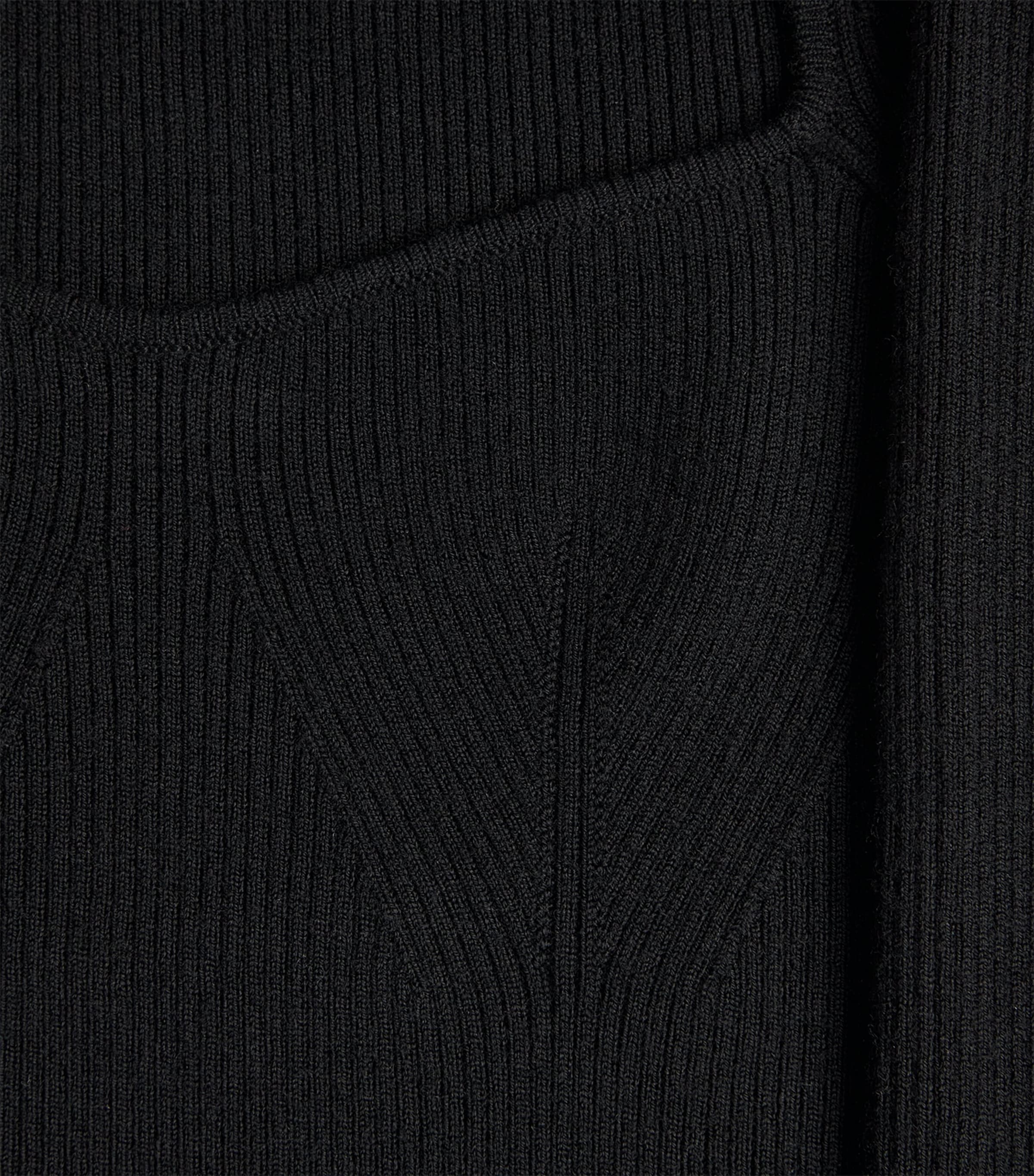 Wool-Blend Long-Sleeve Top BLACK Image 5