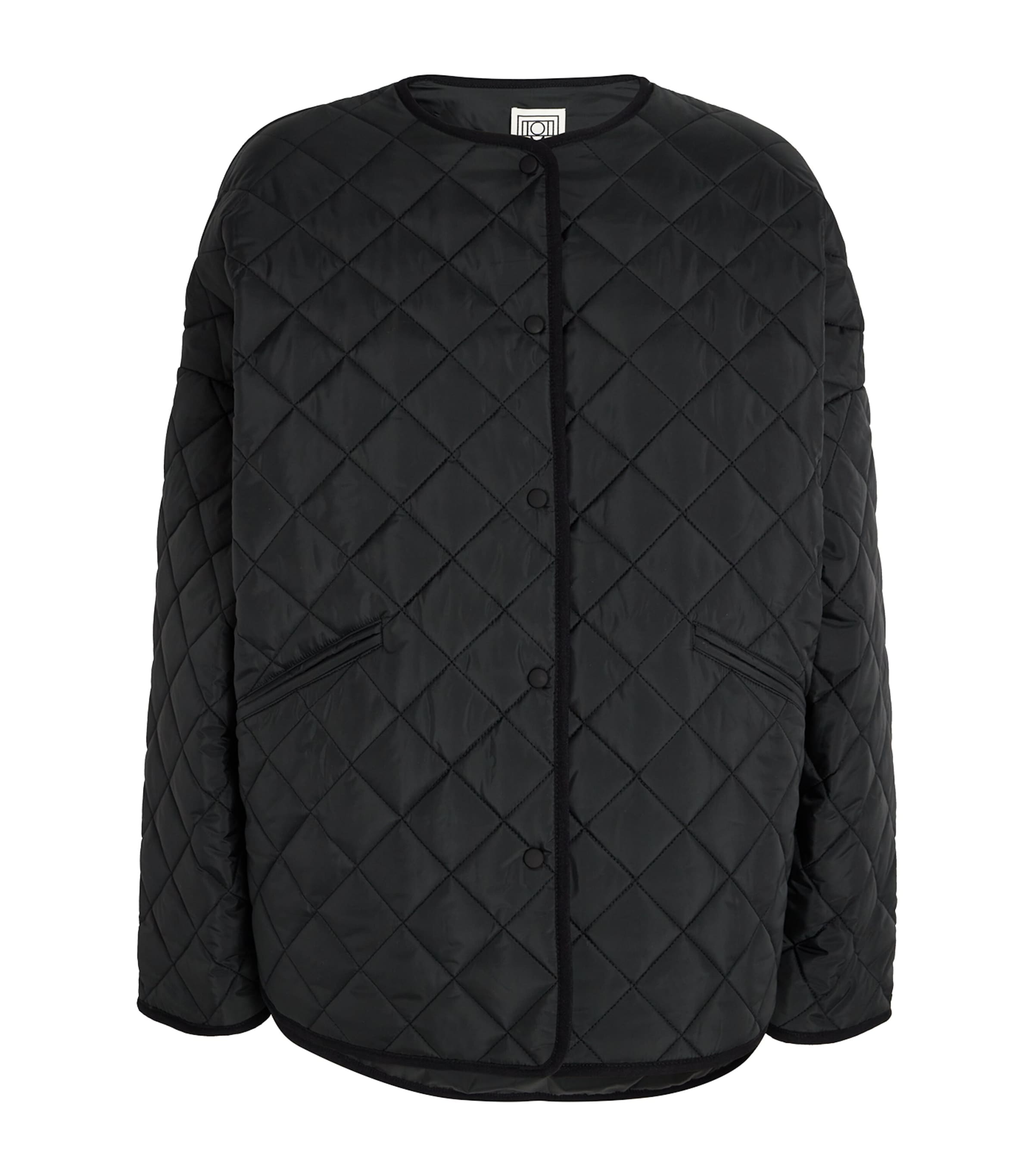 Shop Totême Quilted Jacket In Black