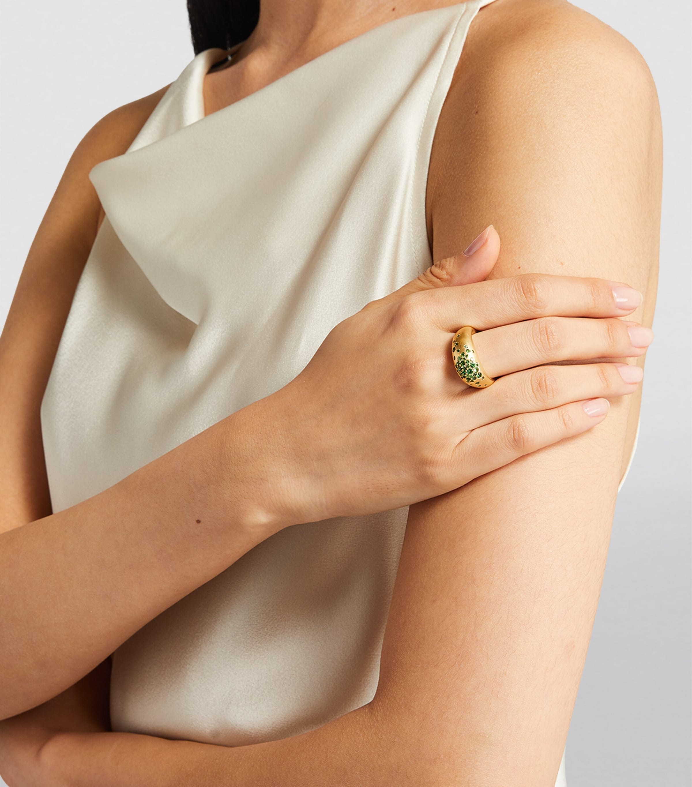 Big Yellow Gold and Tsavorite My Muse Urban Ring YELLOW GOLD Image 2