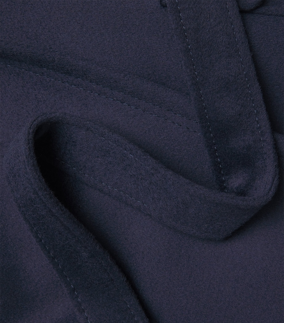 Wool-Cashmere Wrap Coat NAVY Image 5
