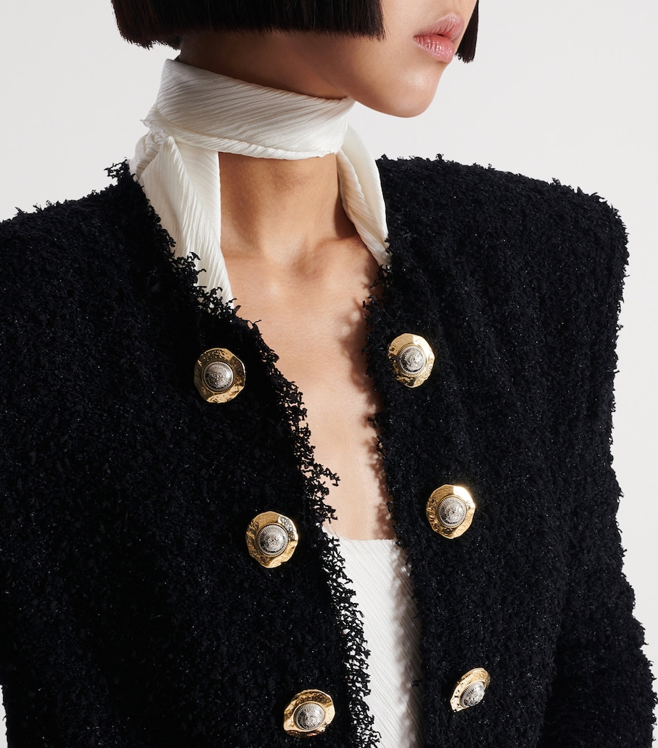 Tweed Raw-Hem Jacket 0PA NOIR Image 5