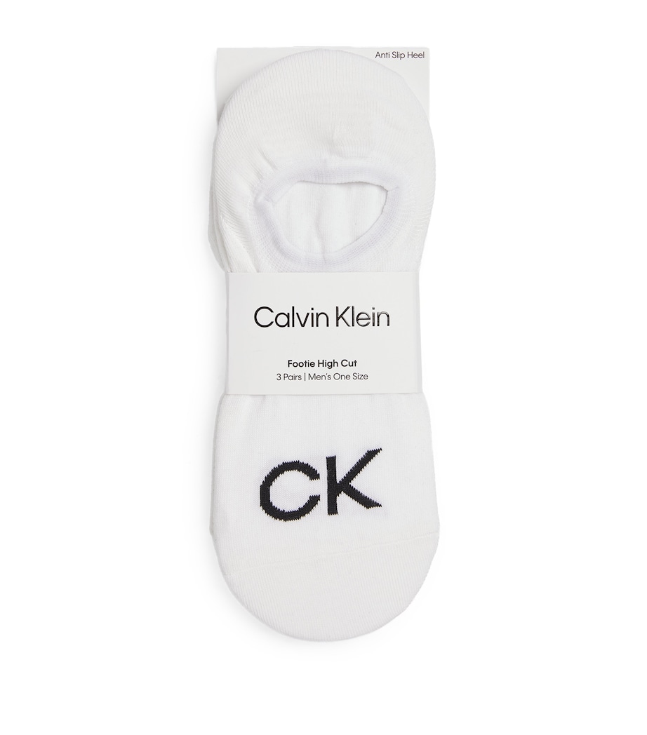 Logo Invisible Socks (Pack of 3) 002/WHITE Image 1