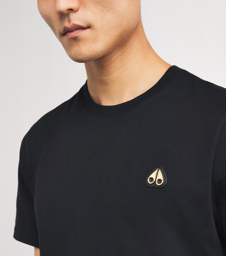 Pima Cotton Crescent T-Shirt BLACK - 292 Image 6