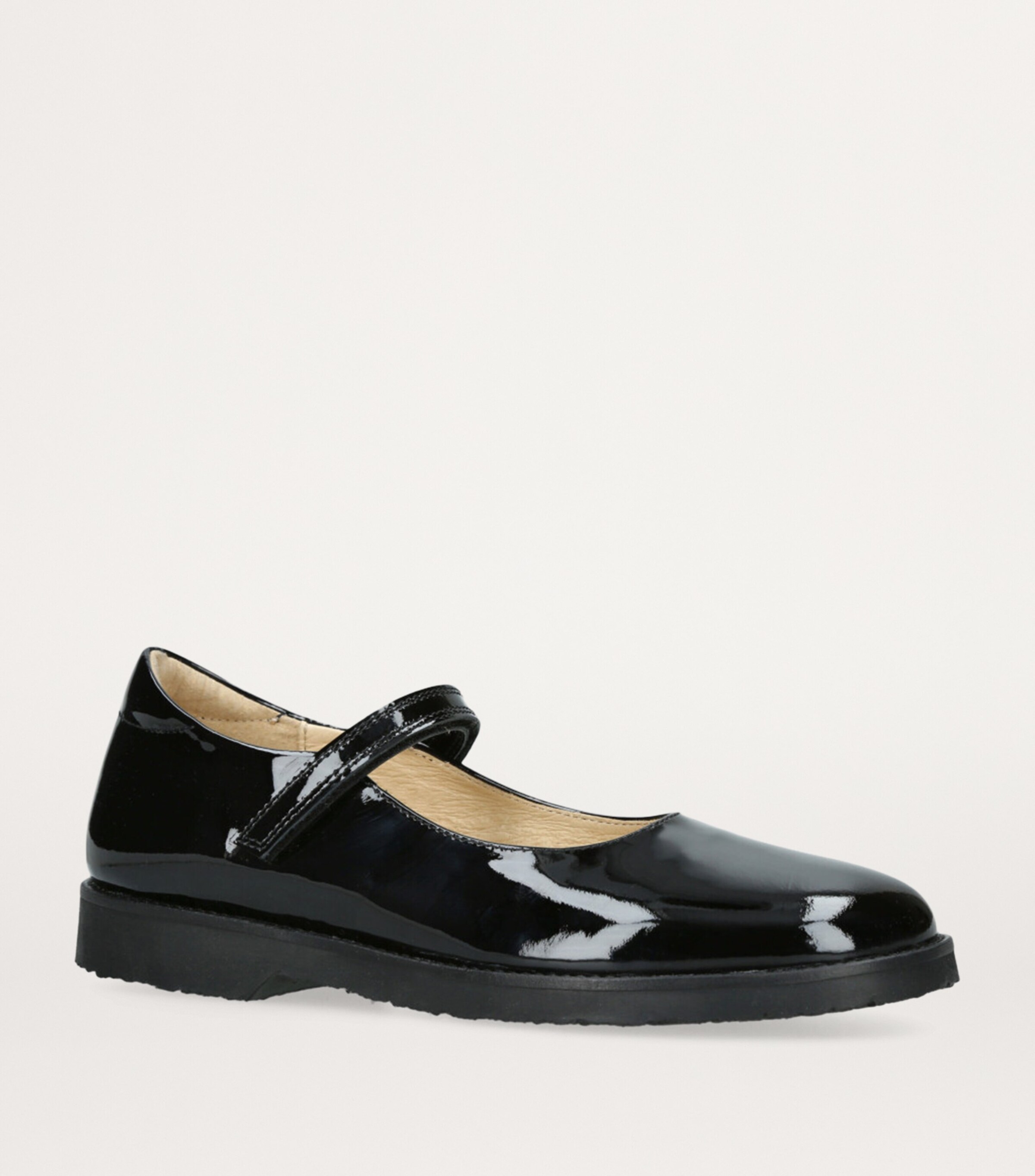 papouelli Leather Emilia Mary Janes Black Image 3