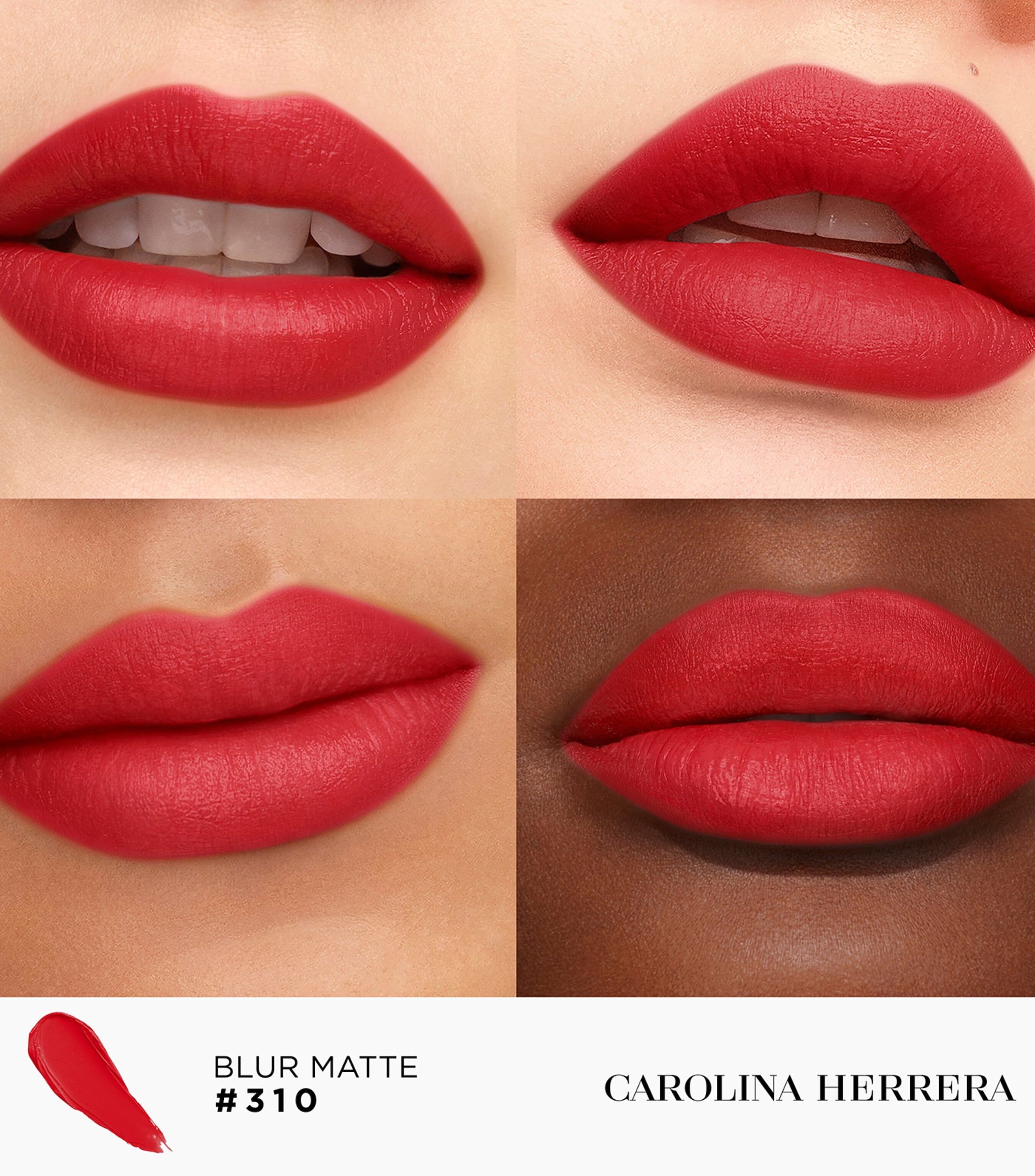 Carolina Herrera Fabulous Kiss Blur Matte Lipstick and Cap Bundle Blur Image 2