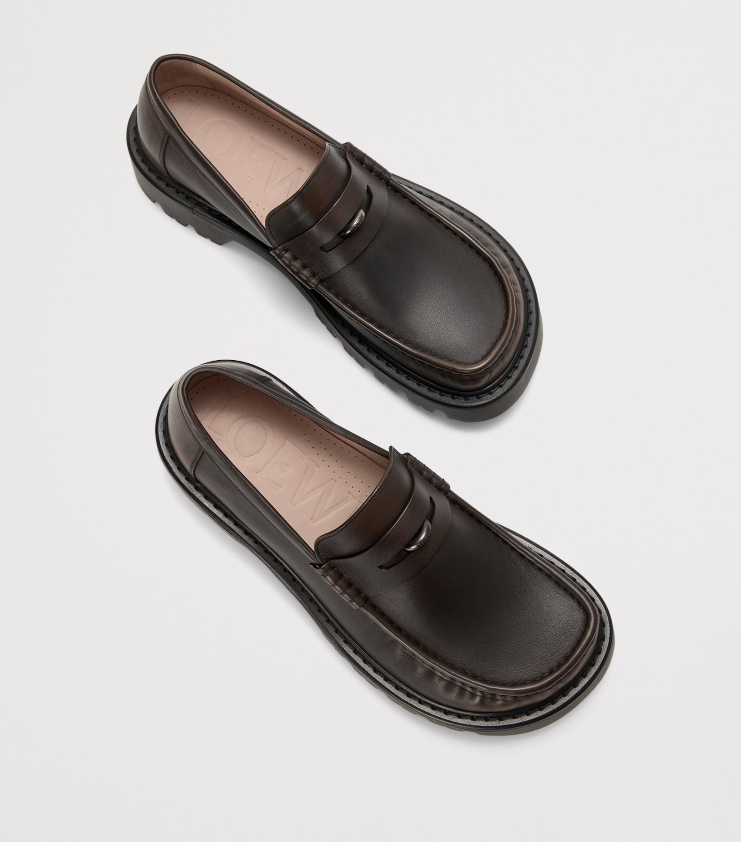 Leather Sierra Loafer DARK BROWN Image 4