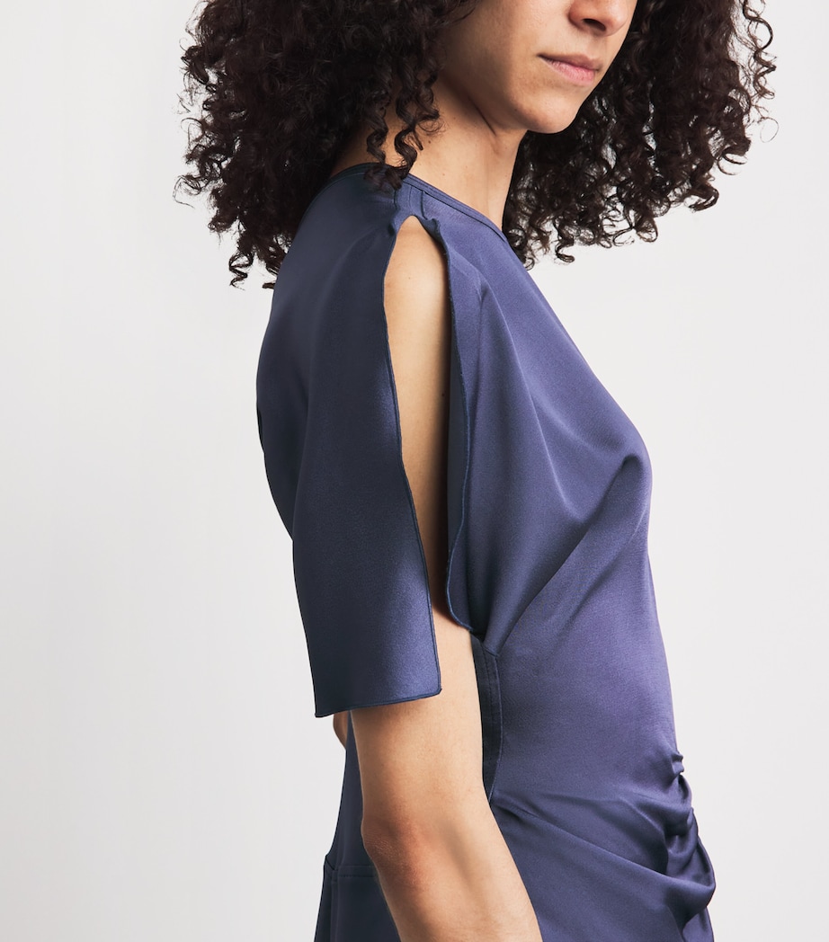 Victoria Beckham Womens Satin Isabella Gown Eclipse Image 3