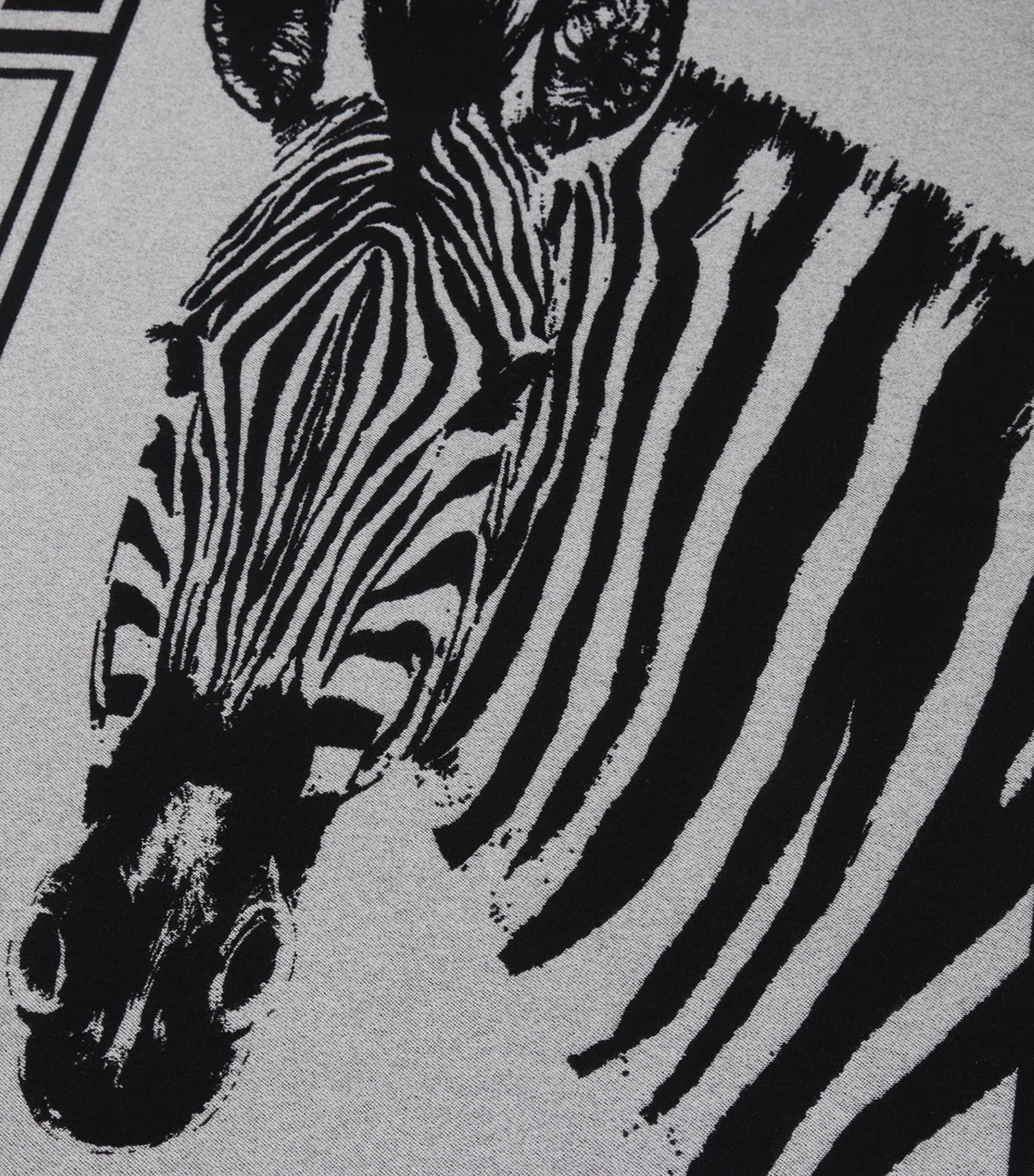 Dolce&Gabbana Casa Cashmere Zebra DG Throw (140cm x 180cm) Zebra Image 4