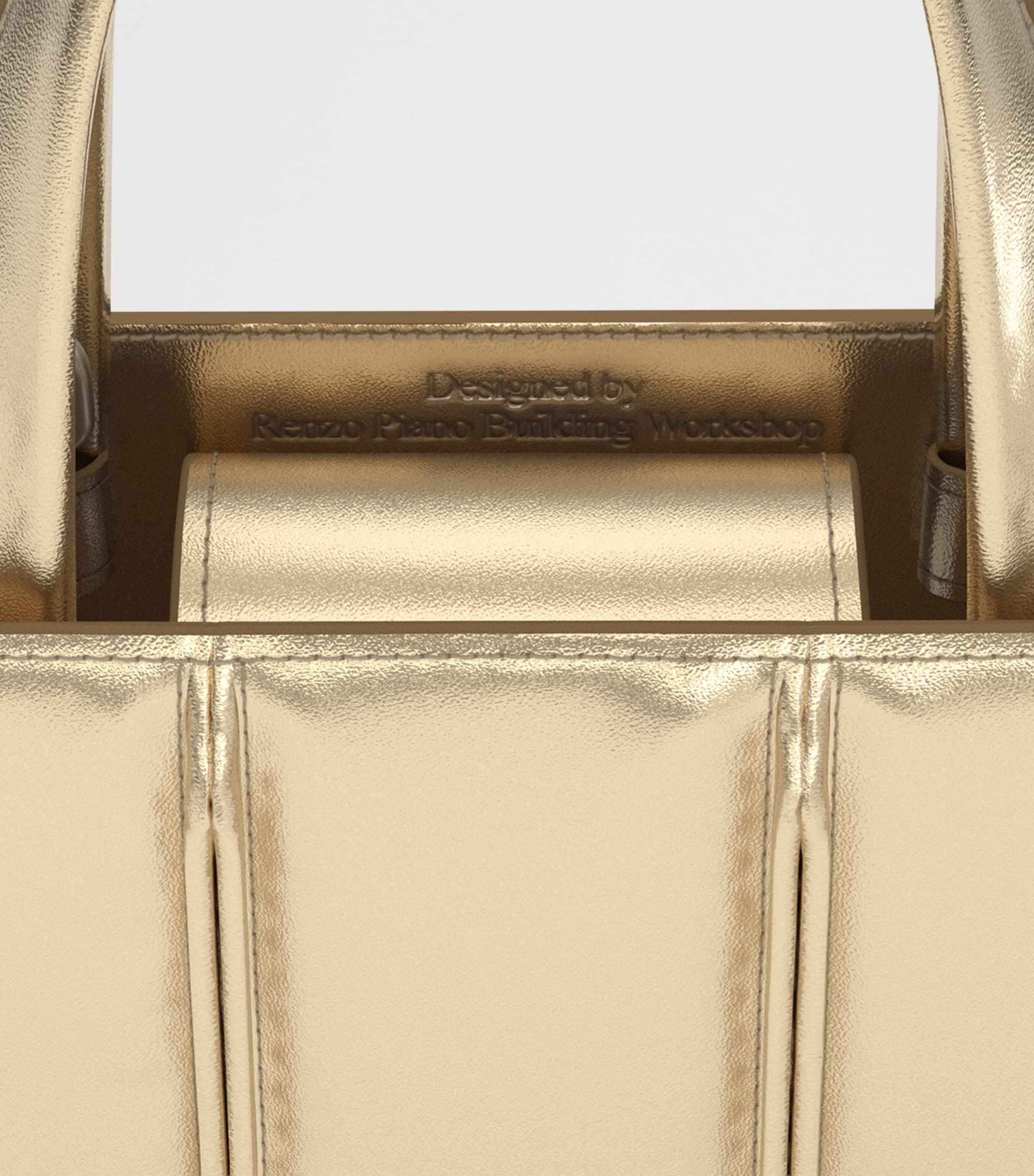 Max Mara Metallic Leather Whitney Bag 2 Top-Handle Bag Light Gold Brown Image 6