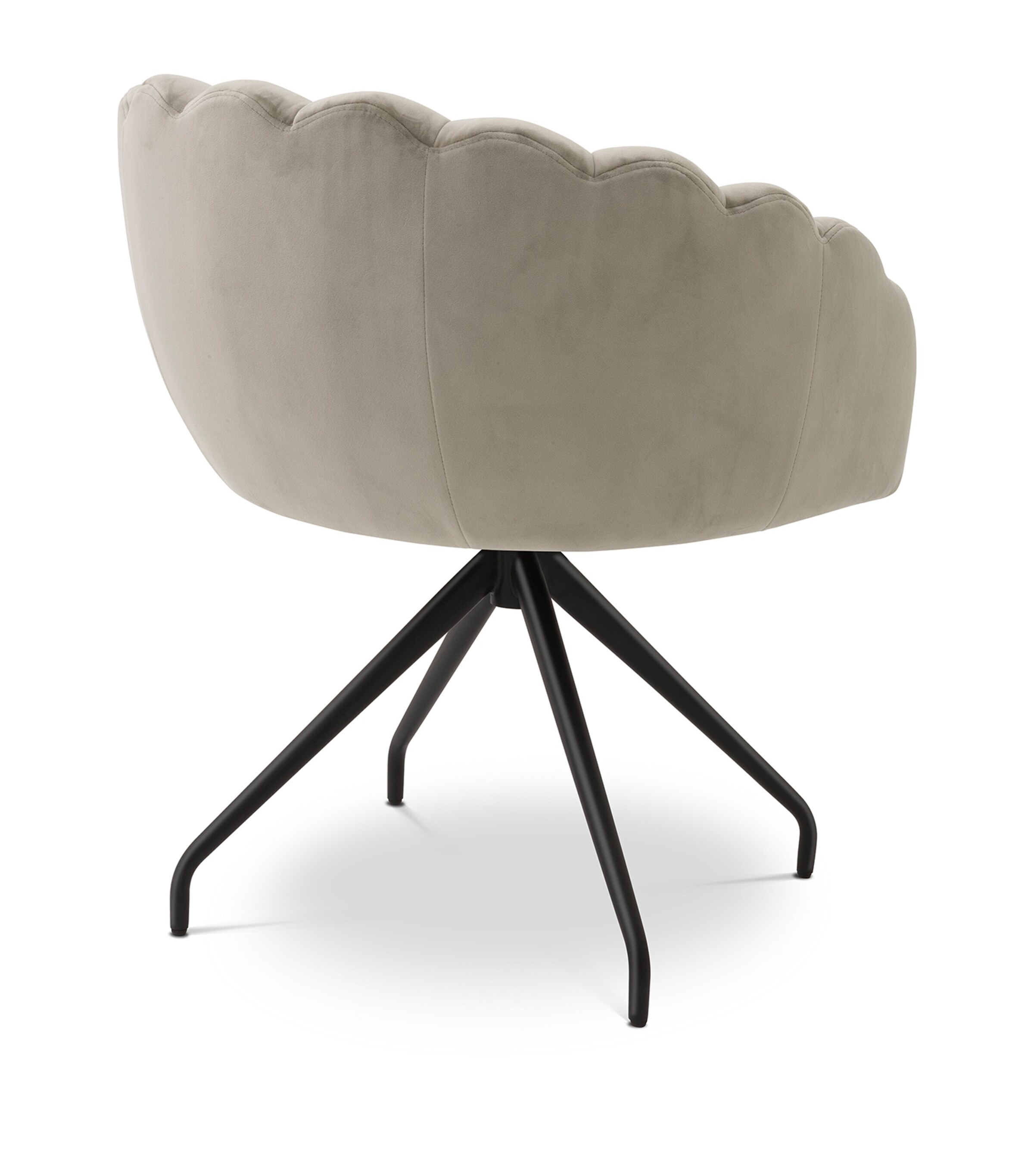 Velvet Luzern Dining Chair GREY Image 2