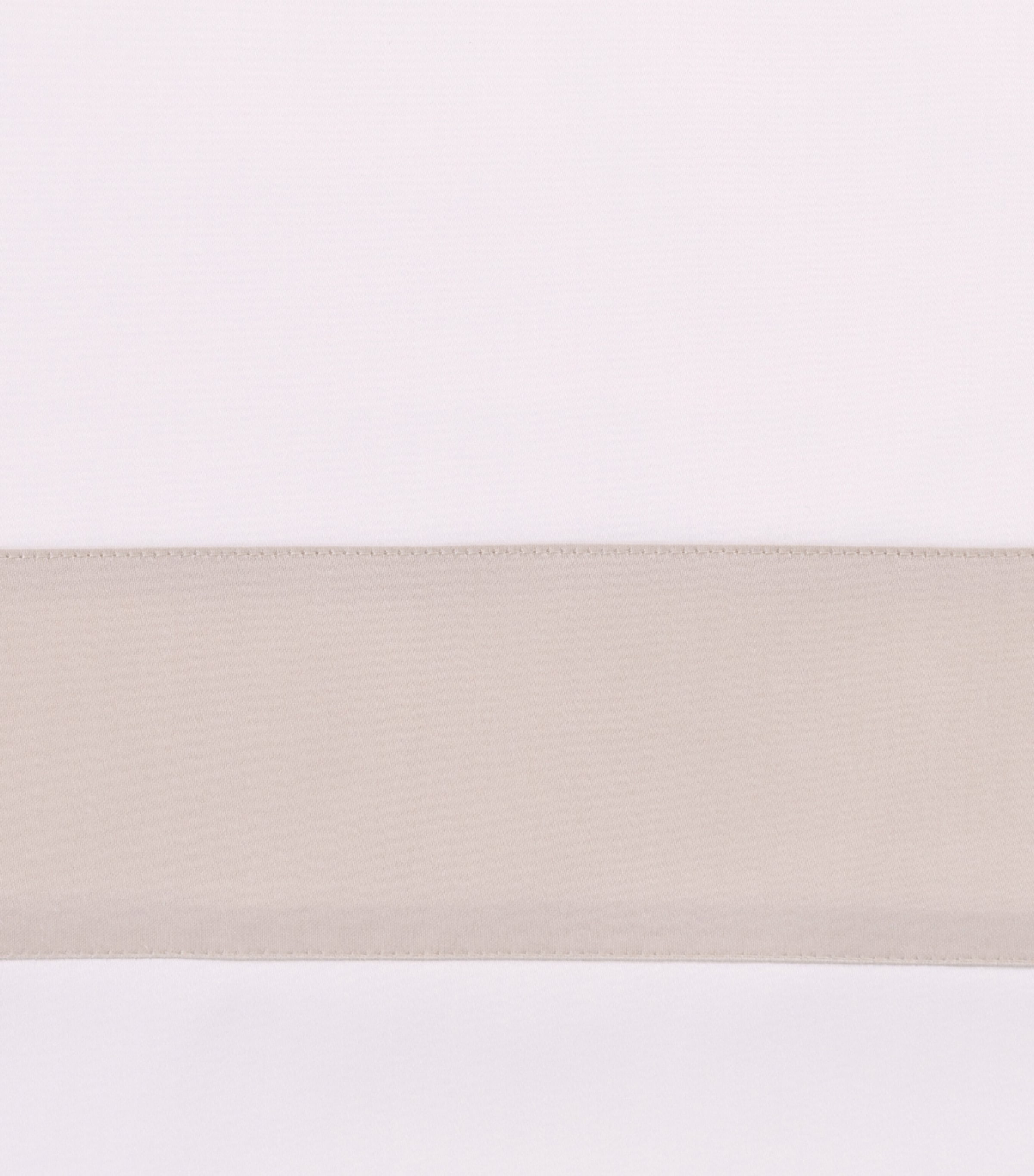 Frette Cotton Breeze Border King Duvet Cover (260cm x 240cm) Milk/greige Image 3