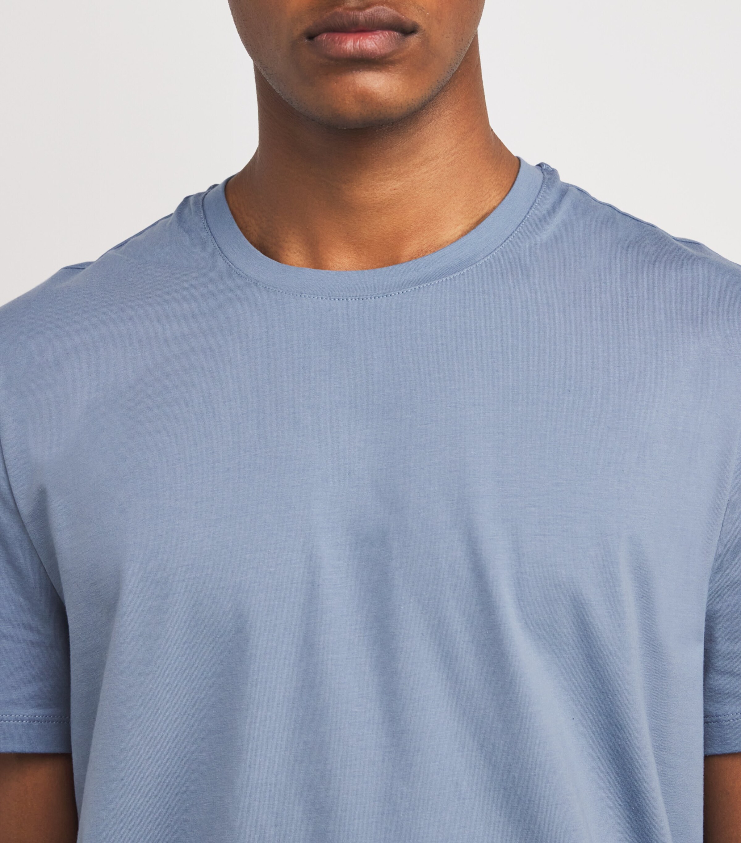 7 For All Mankind Mens Luxe Performance T-Shirt Slate Blue Image 6