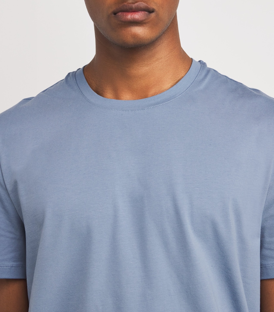 7 For All Mankind Mens Luxe Performance T-Shirt Slate Blue Image 6