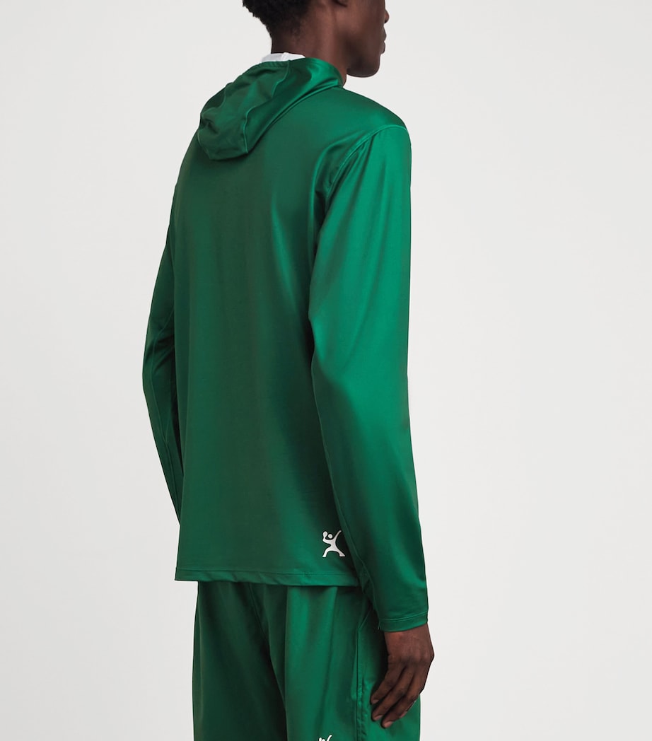 Pulco Studios Mens Hooded Playing Top Court Green Image 5