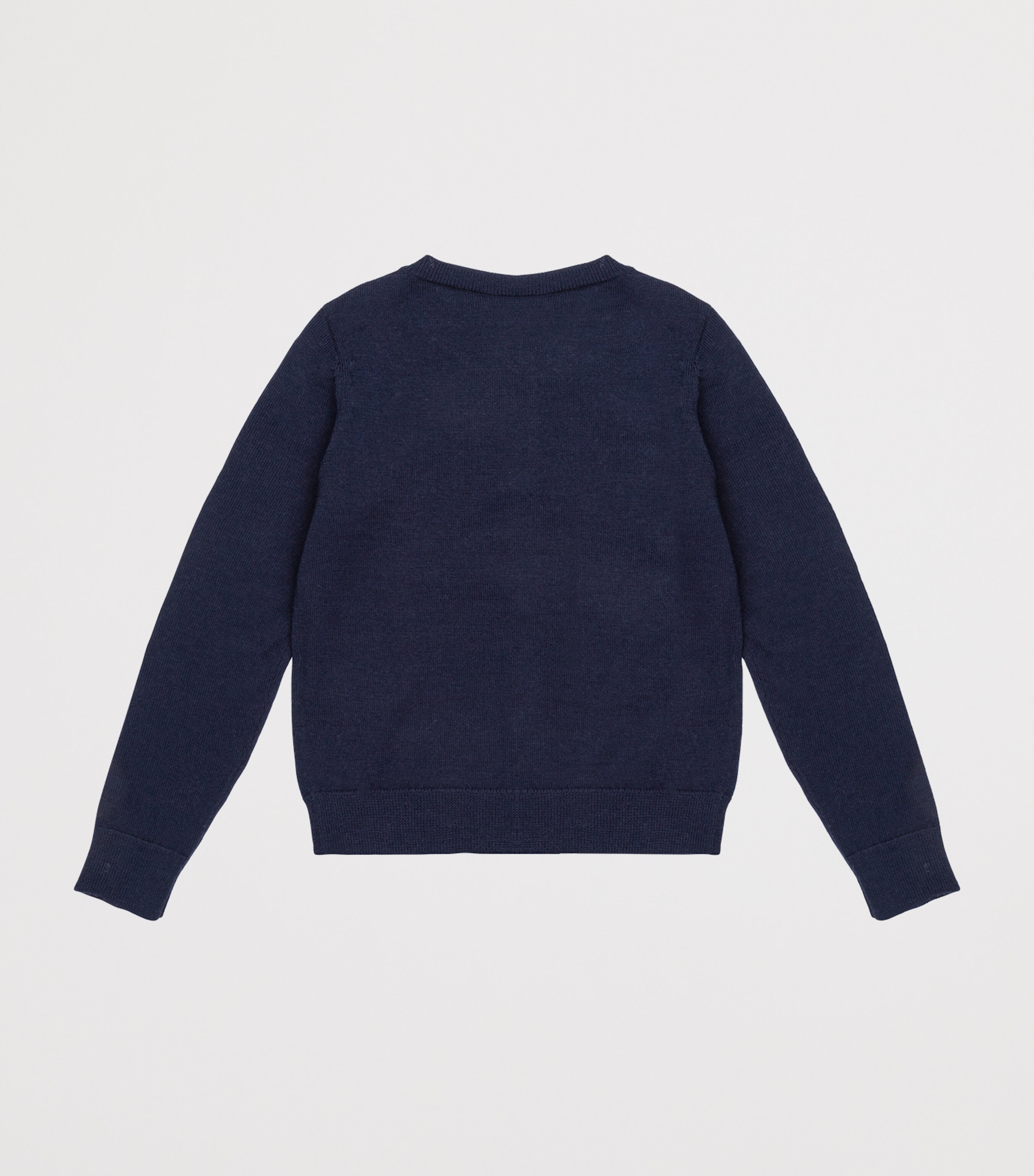 Bonpoint Wool Embroidered Cardigan (4-8 Years) Upb Marine Image 2