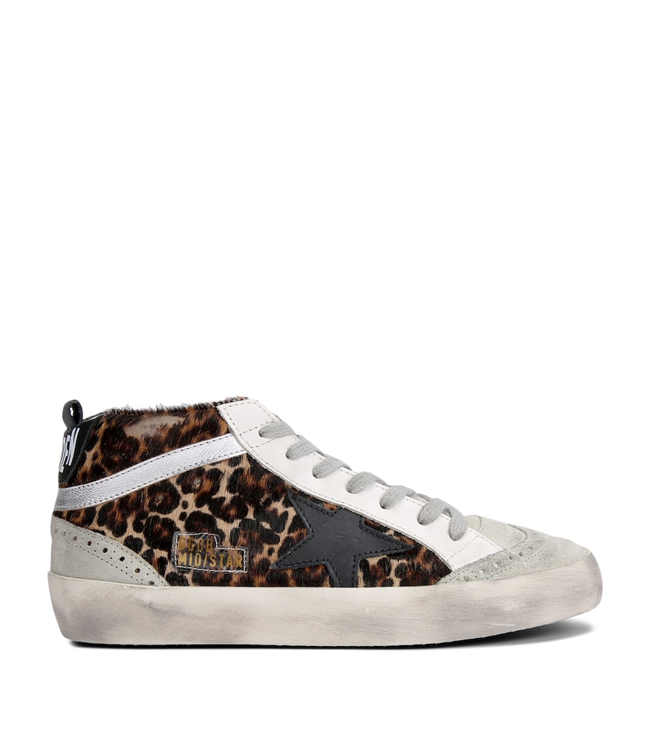 Calf Hair Mid Star Sneakers DK.BRN COM Image 1