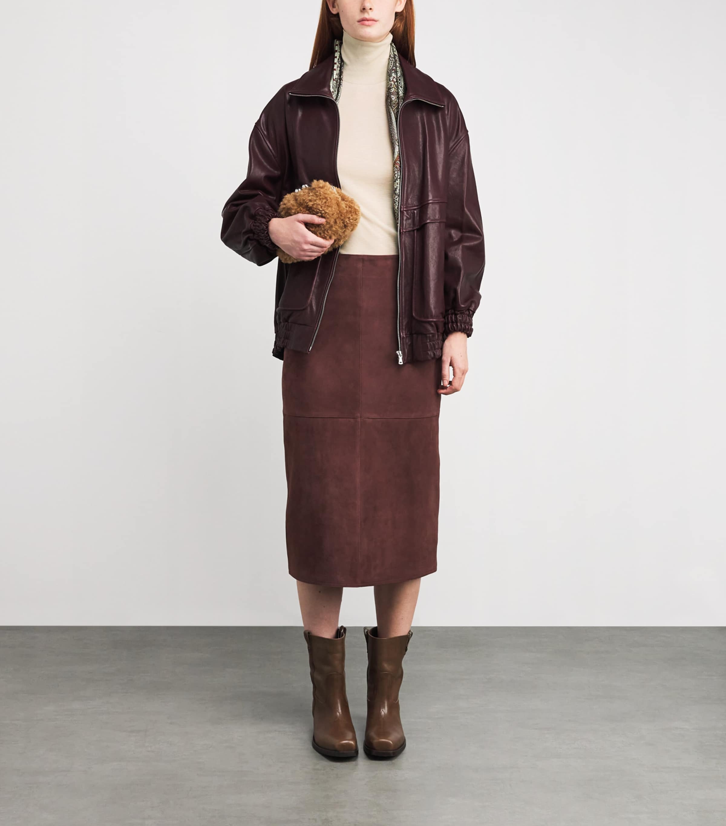 Long-Sleeve Rollneck Top BEIGE Image 2