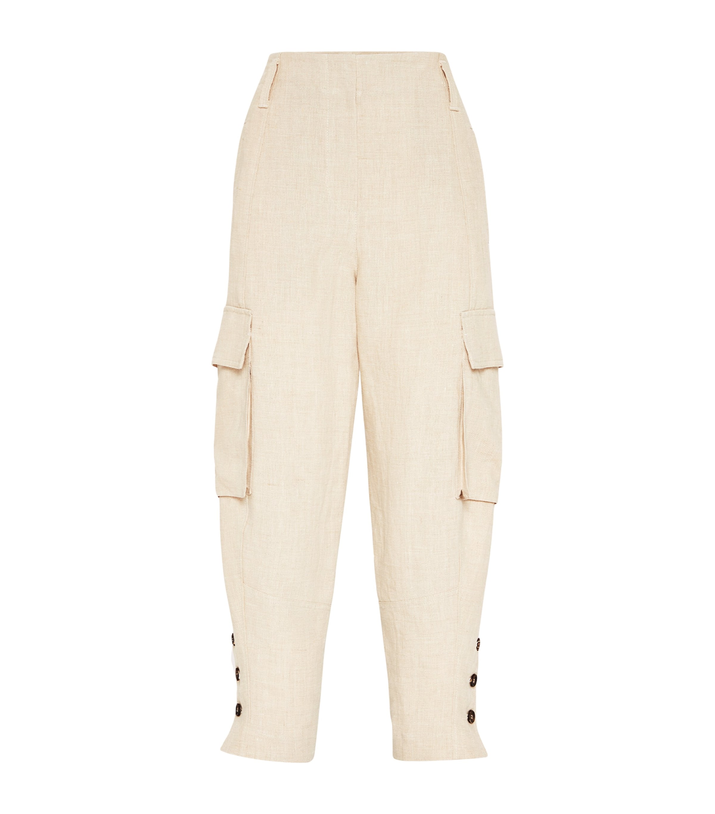 BRUNELLO CUCINELLI LINEN CARGO TROUSERS