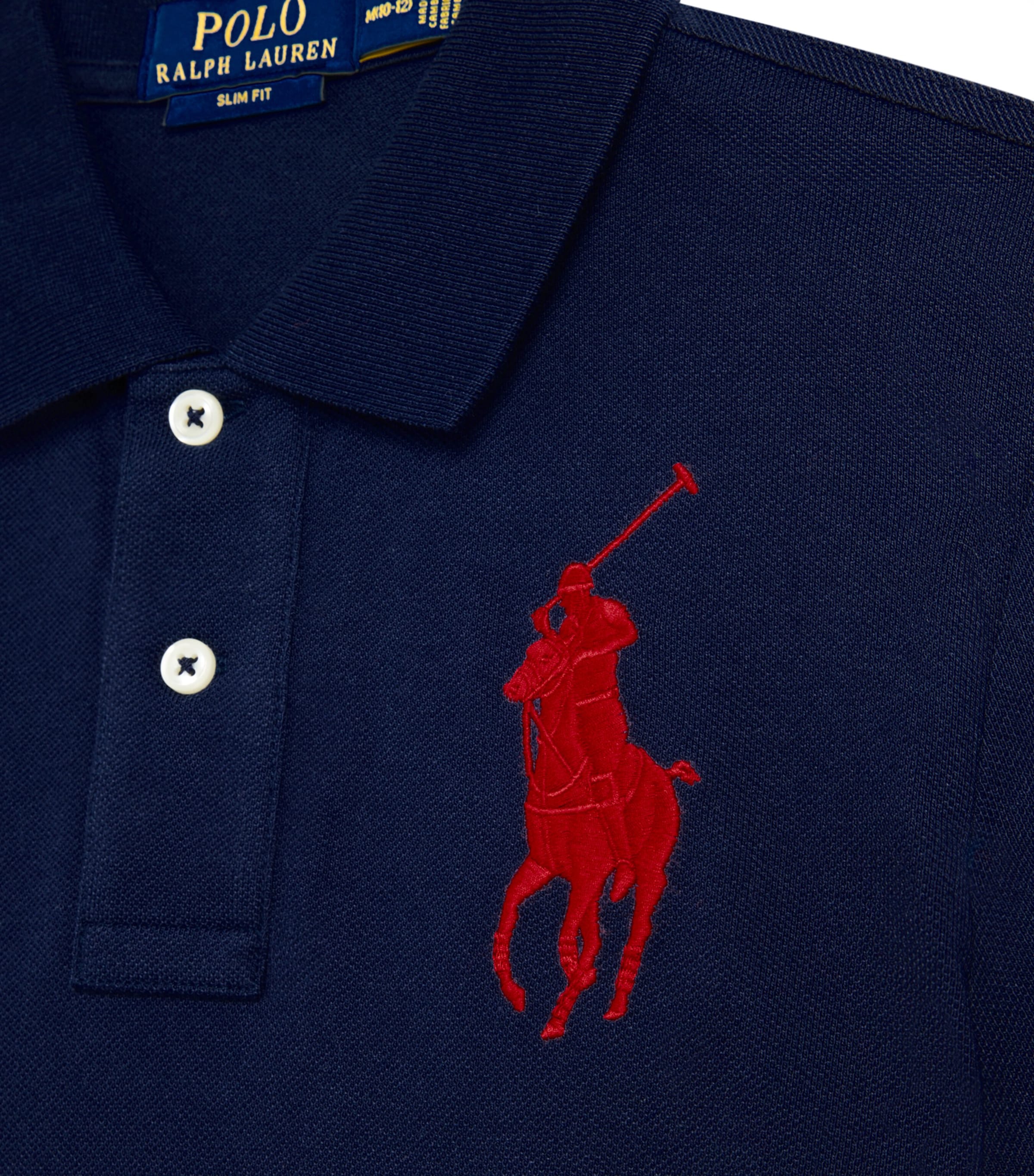 Slim-Fit Polo Player Polo Shirt (2-7 Years) REFINED NAVY/C3870 Image 2