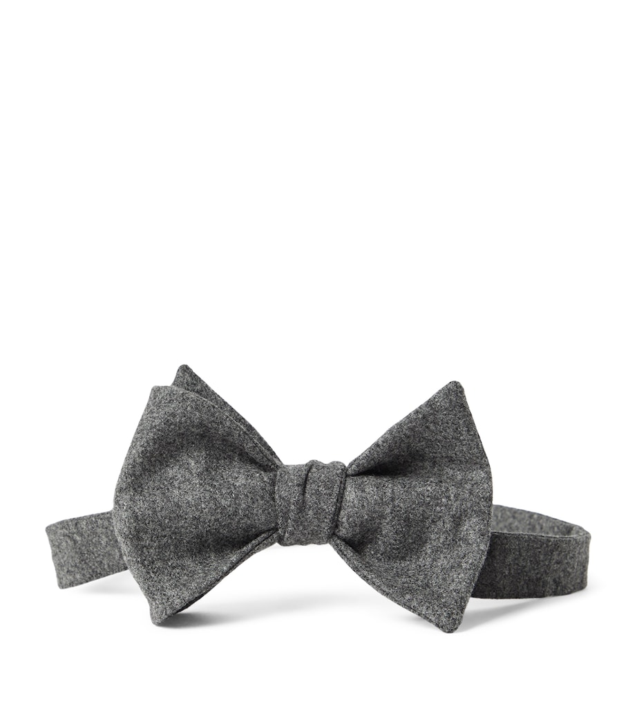 Wool-Silk Flannel Bow Tie C003 Image 1