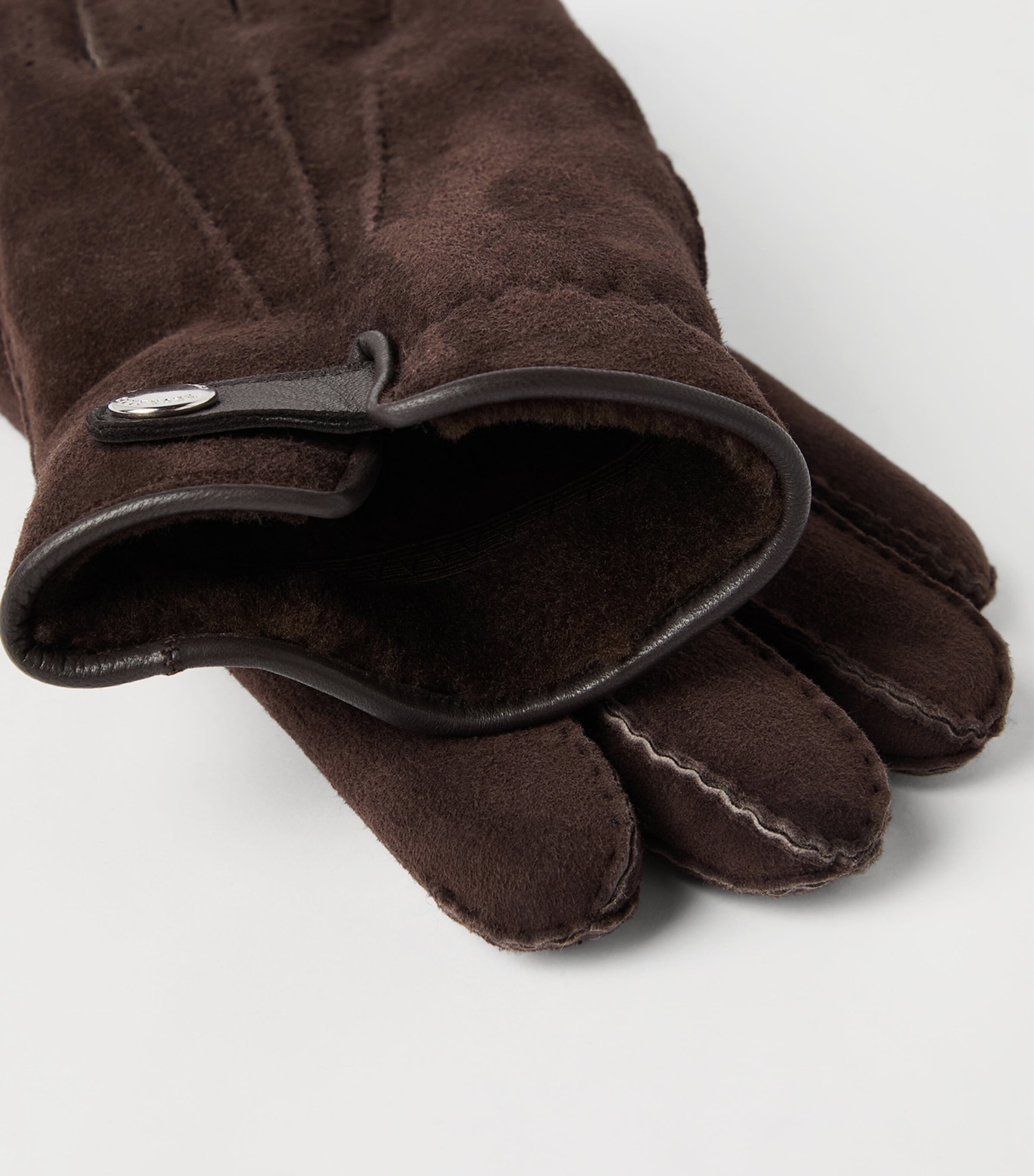 Suede Shearling Gloves C4255 Image 2