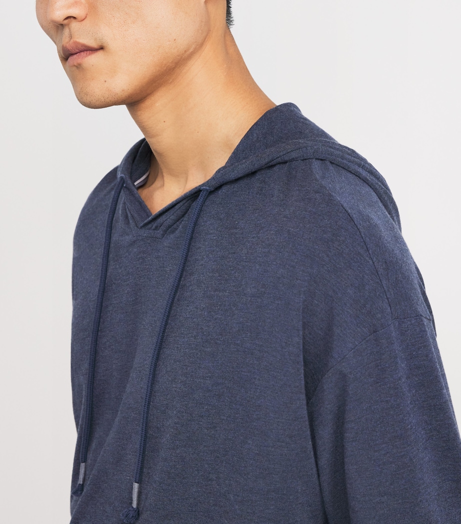 Soft Lounge Hoodie 547 BLUE MELANGE Image 6