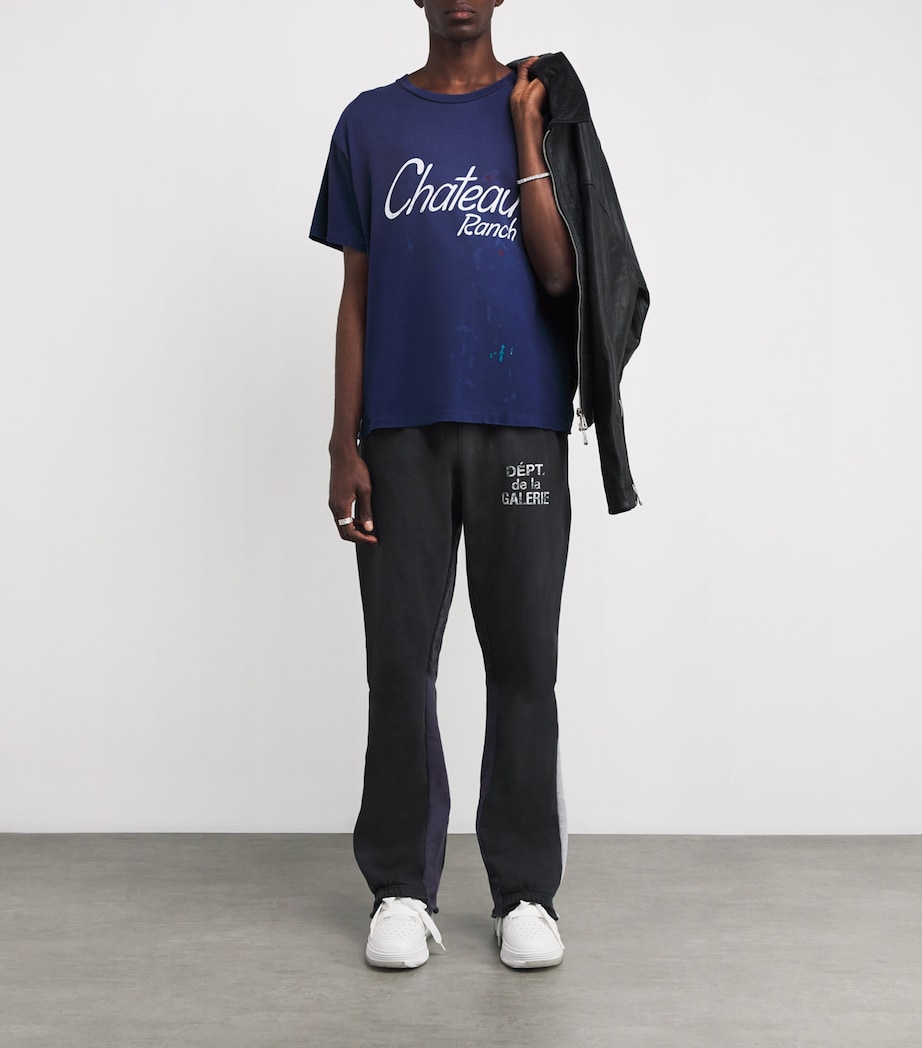 Cotton Chateau Ranch T-Shirt NAVY Image 2