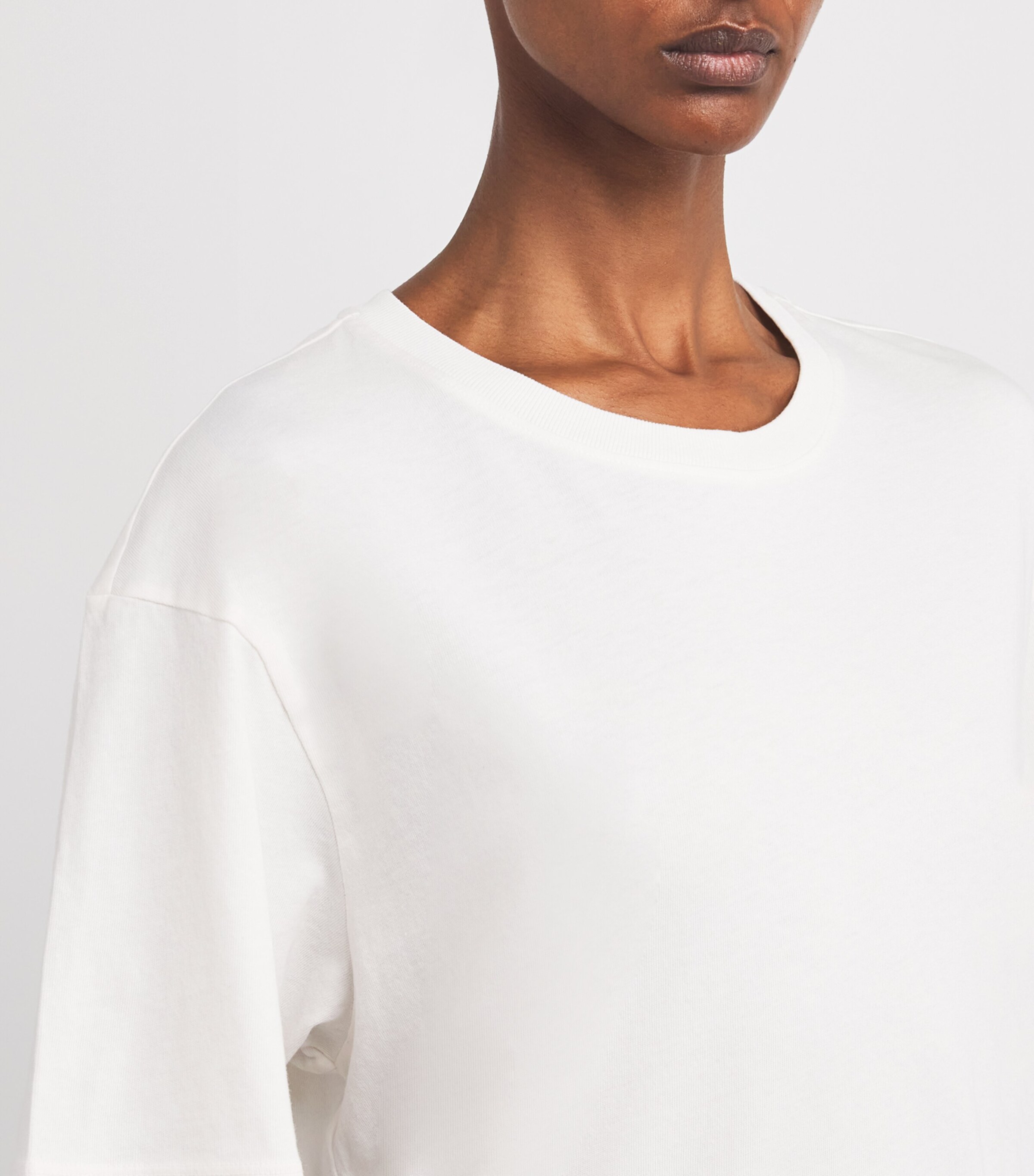 AGOLDE Womens Organic Cotton Jay T-Shirt Wired (lt Grey) Image 6