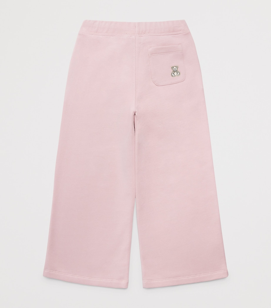 Harrods Cotton Logo Sweatpants (2-8 Years) Pink Image 2