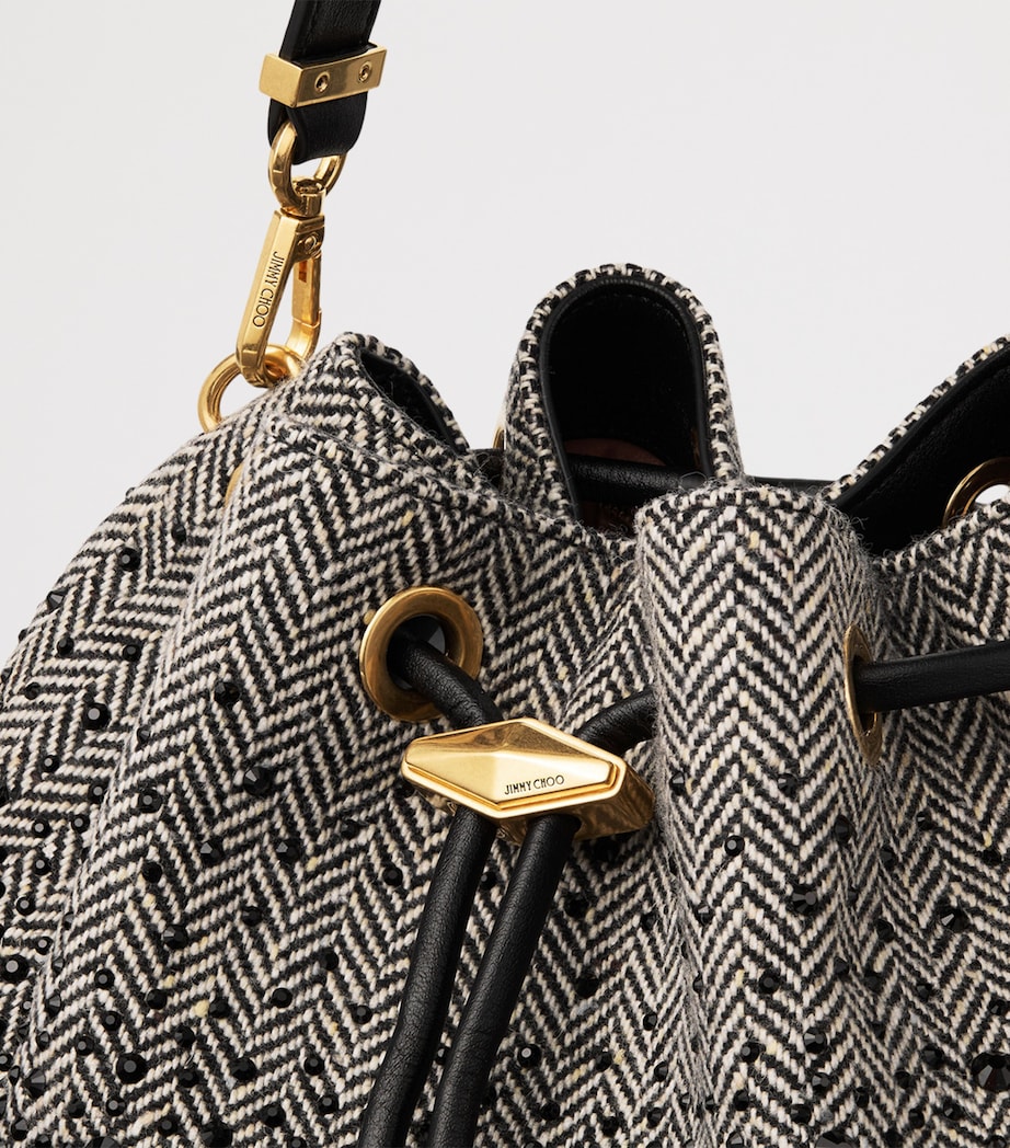 Jimmy Choo Bon Bon Shoulder Bag Black/bamboo Mix/bla Image 5