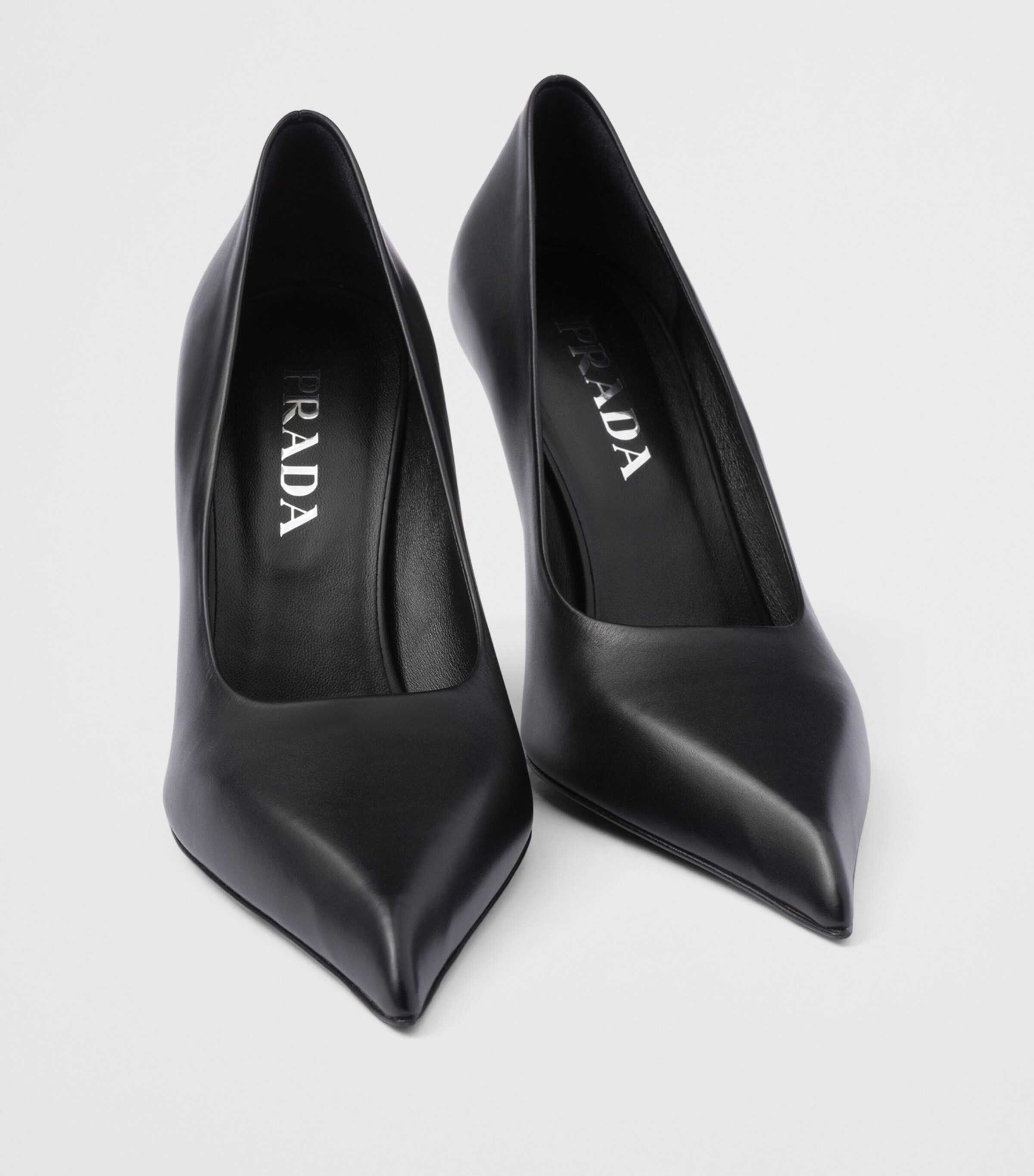 Prada Leather Pumps 85 Black Image 6