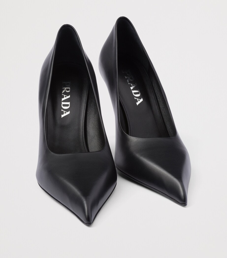 Prada Leather Pumps 85 Black Image 6
