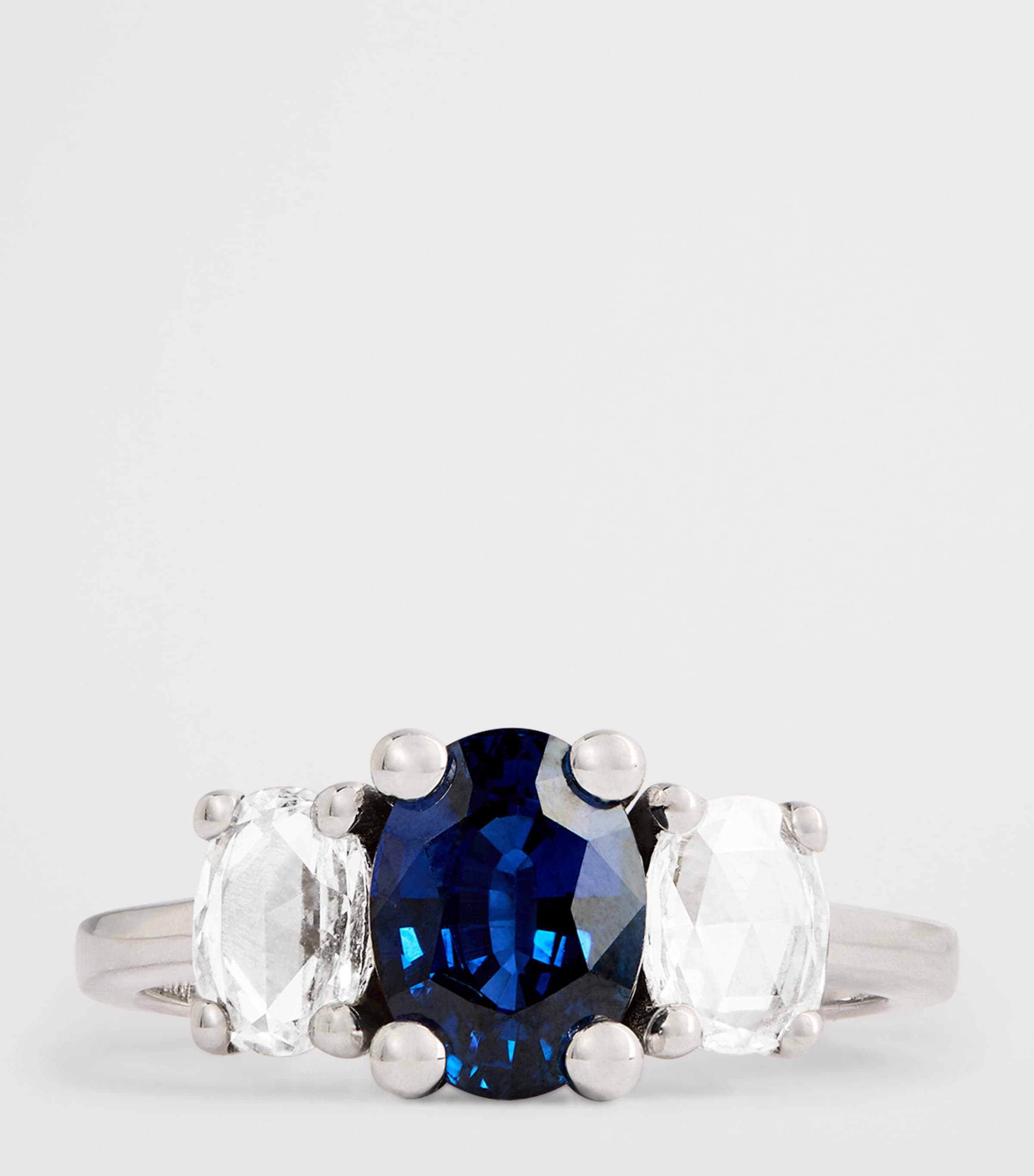 Suzanne Kalan White Gold, Diamond and Sapphire One of a Kind Ring Wg/db Image 4