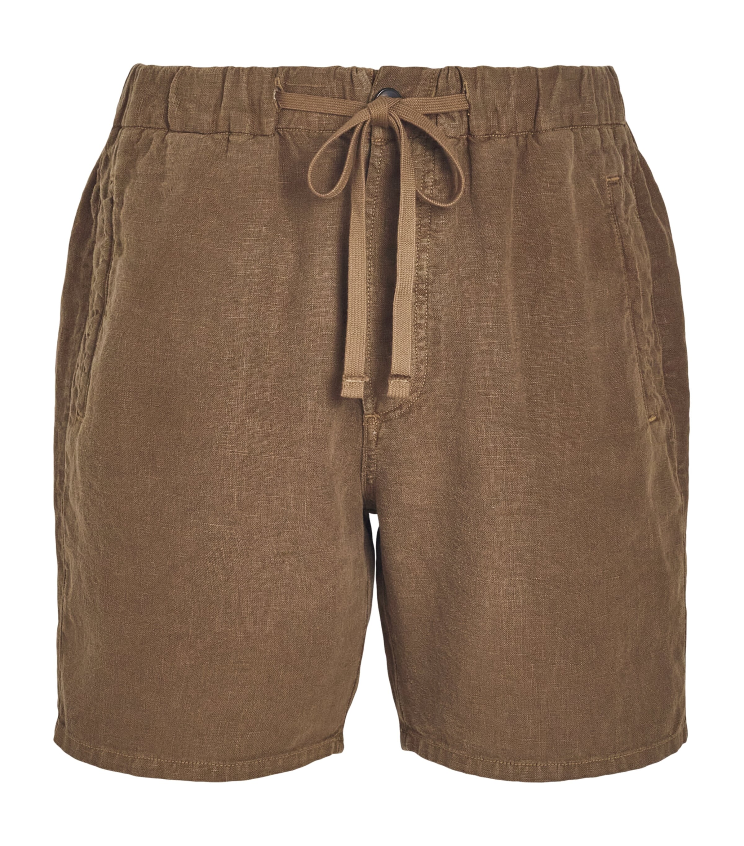 Citizens of Humanity Mens Linen Drawstring Shorts Kelp Image 1