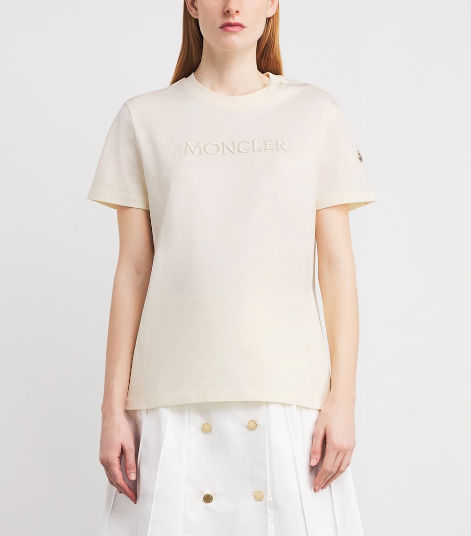 Cotton Logo Embroidered T-Shirt 37 Image 3