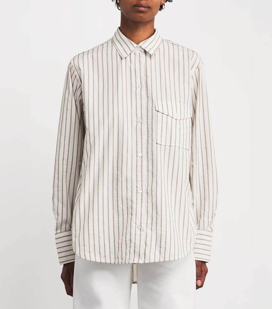 Cotton Stripe Shay Shirt ALBISTRIPE Image 3