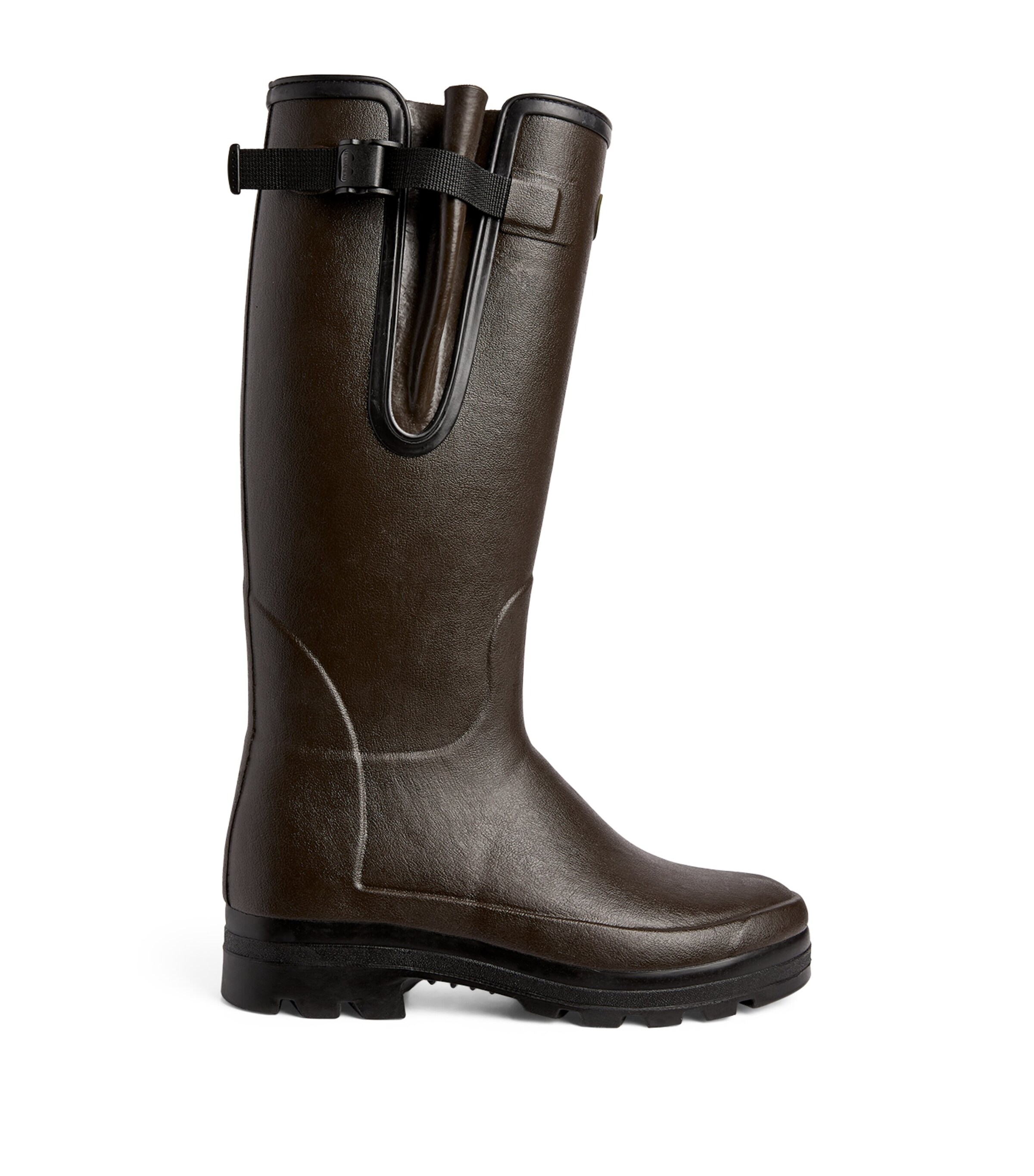 Neoprene-Lined Vierzonord Wellington Boots MARRON FONCÉ 0101 Image 6