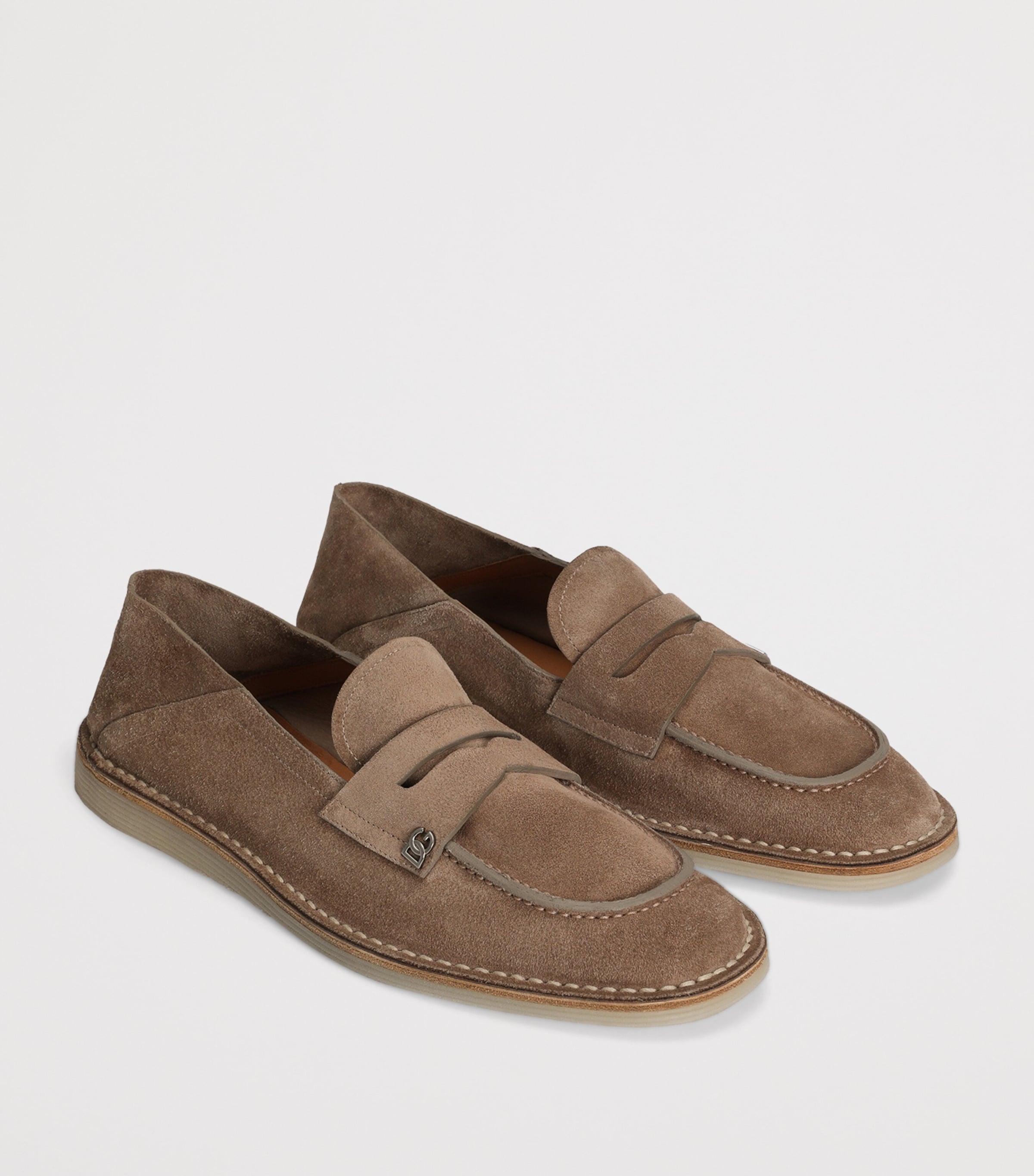 Suede Logo Loafers 80024-HAZELNUT Image 2