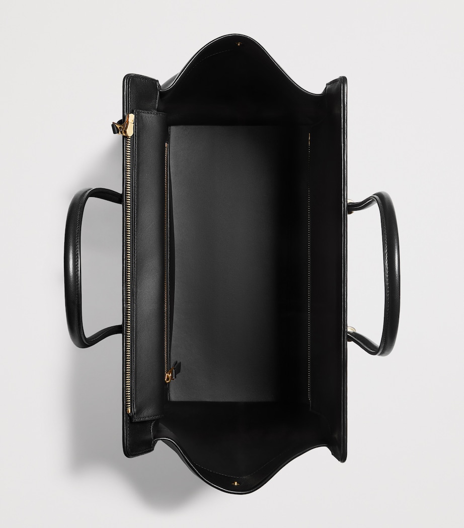 Bottega Veneta Womens Leather Barbara Tote Bag Image 3