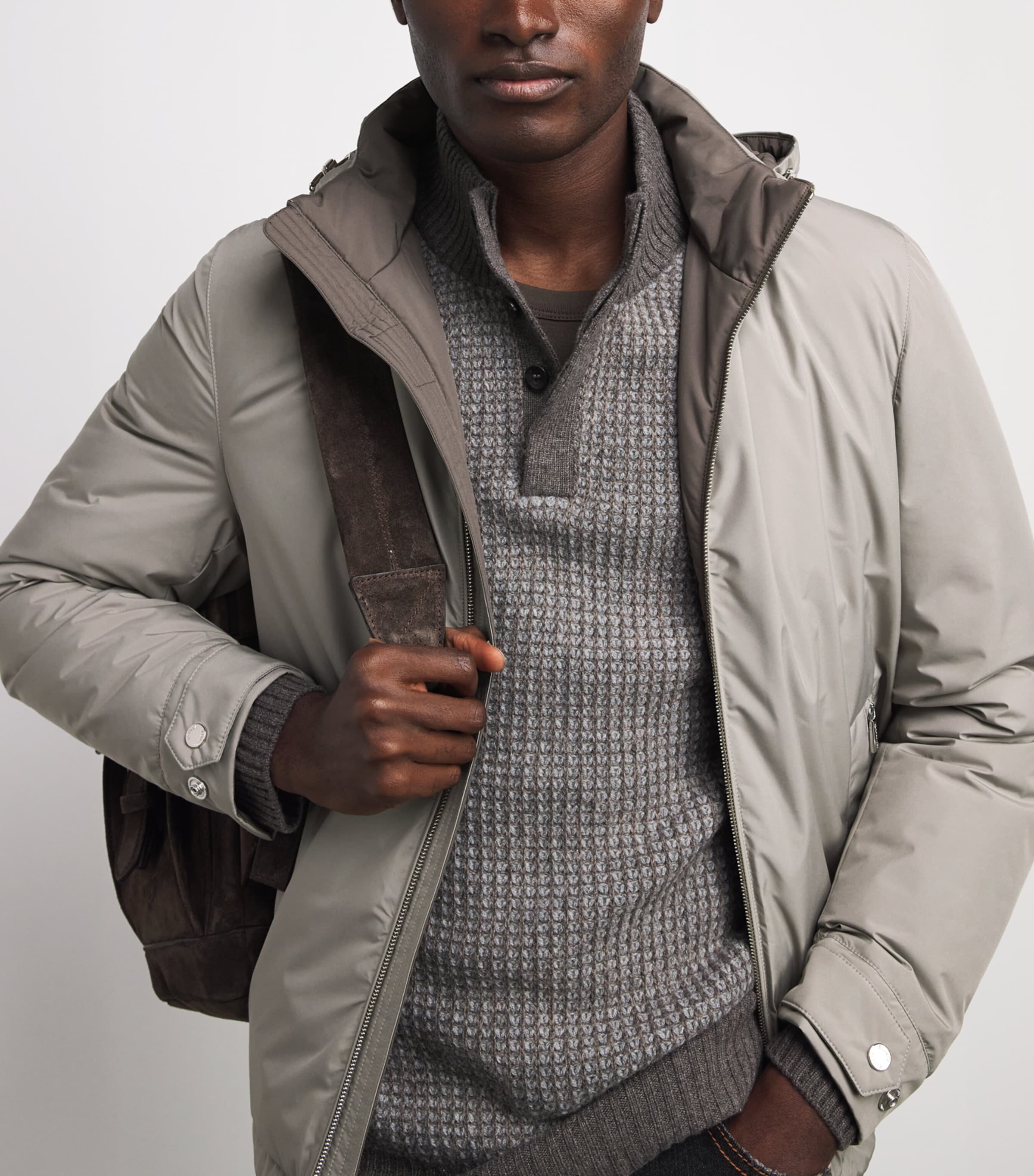 Moorer Mens Albini-STP Jacket Marmo Image 3