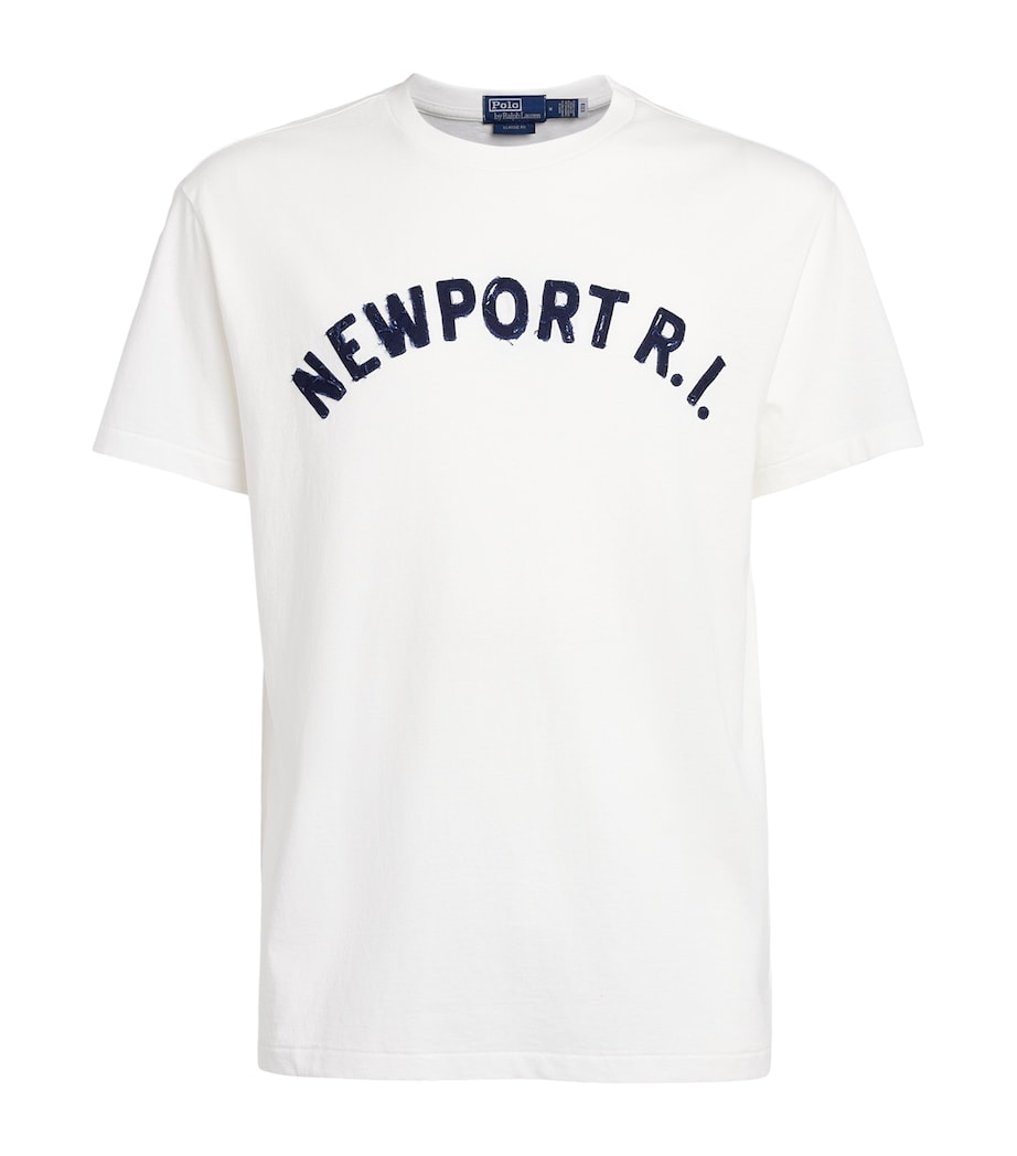 Polo Ralph Lauren Mens Cotton Newport T-Shirt White Image 1