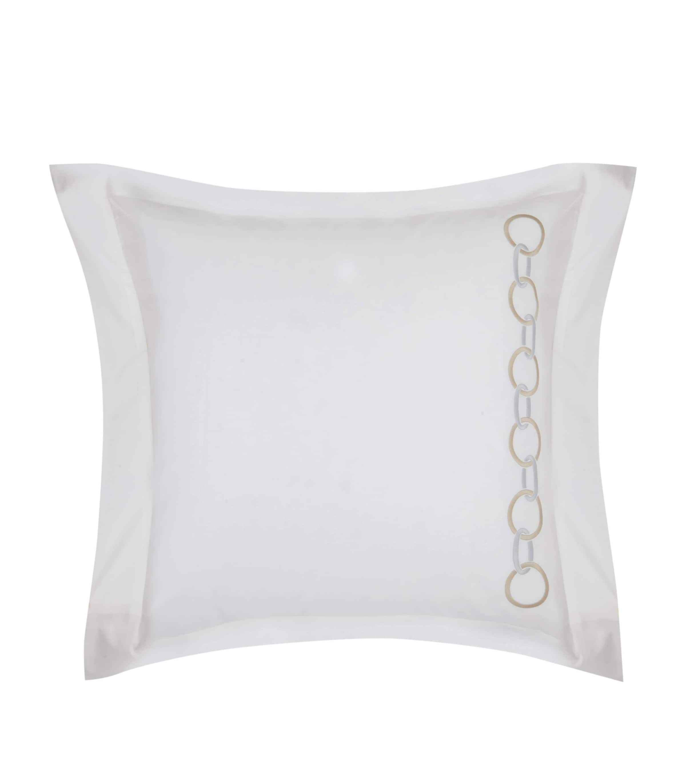 Frette Links Square Pillowcase In Neutral