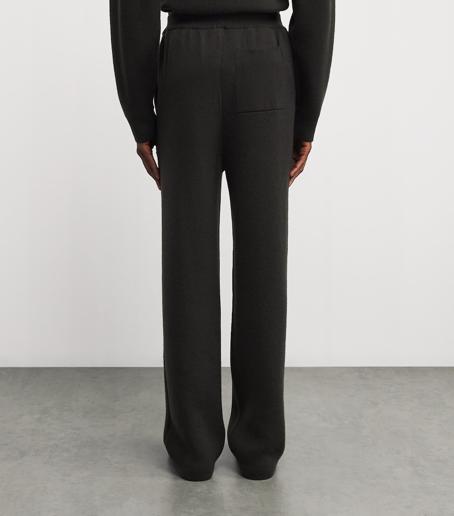 Cashmere-Merino-Blend Knitted Trousers Q25336 IRON/BLACK Image 4