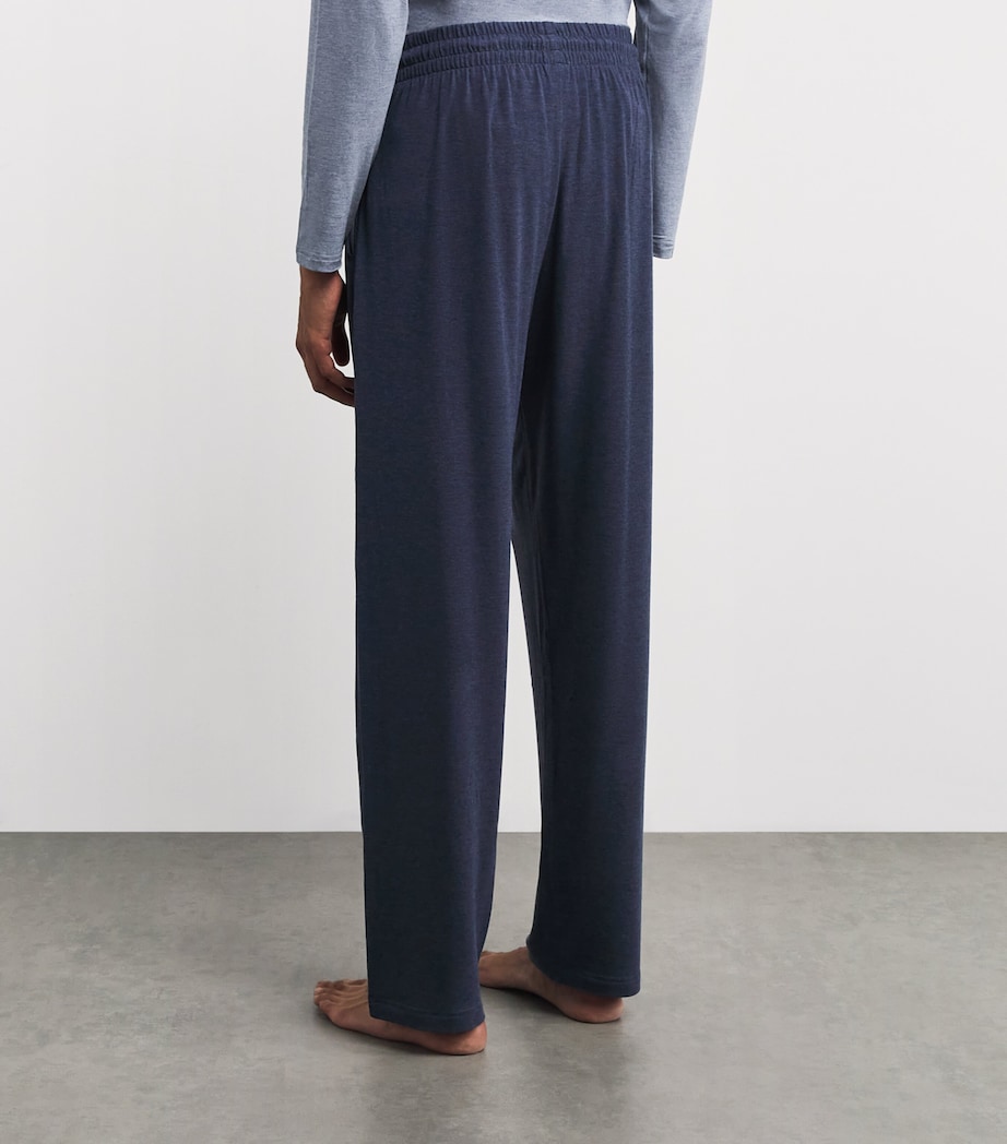Soft Lounge Trousers 547 BLUE MELANGE Image 4