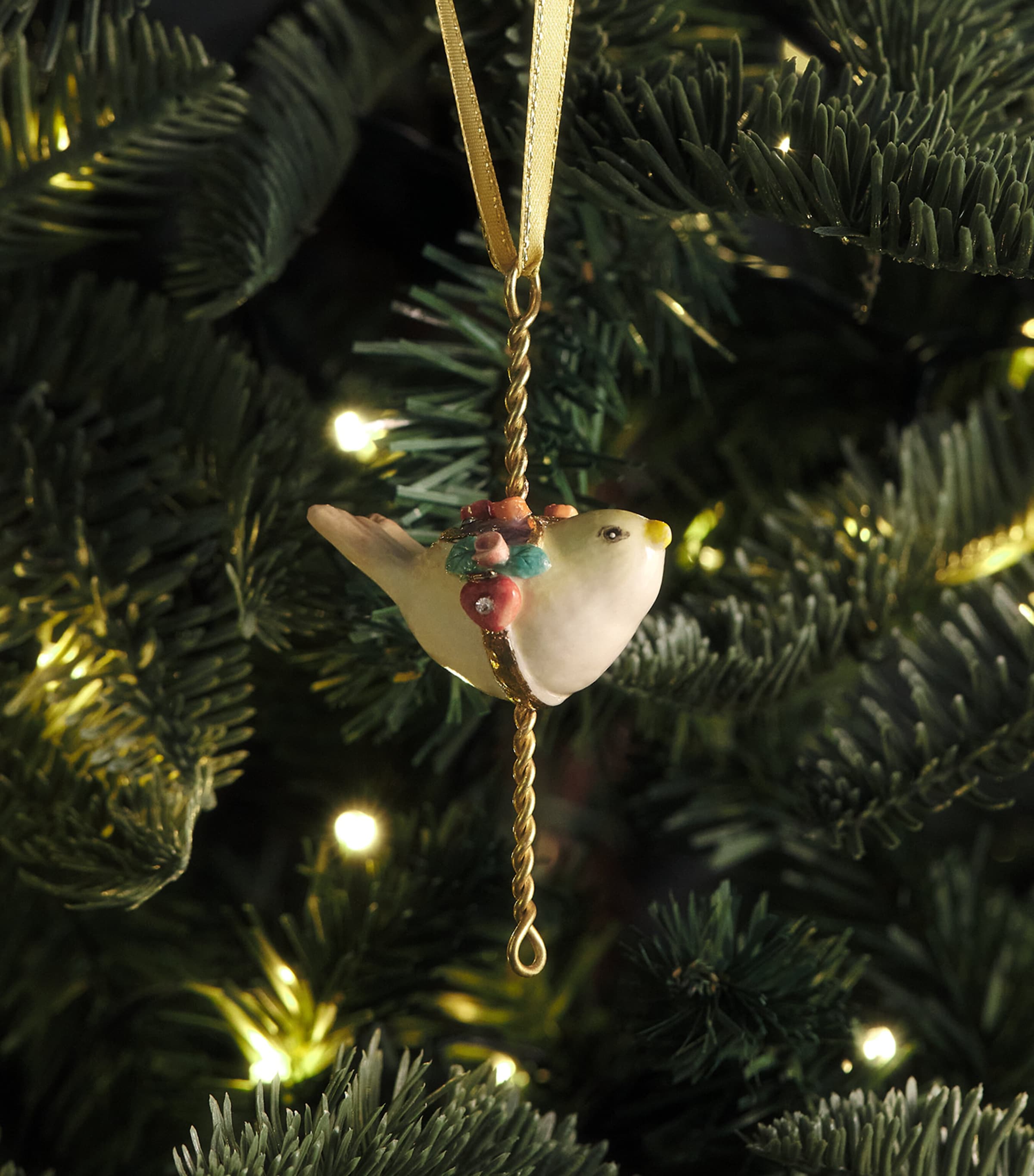 Hop Skip & Flutter Bird Merry-Go-Round Tree Decoration Yellow Image 3