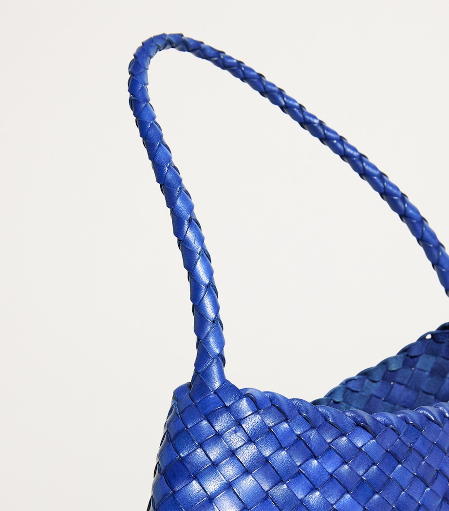 Leather Rosanna Shoulder Bag NAVY Image 6