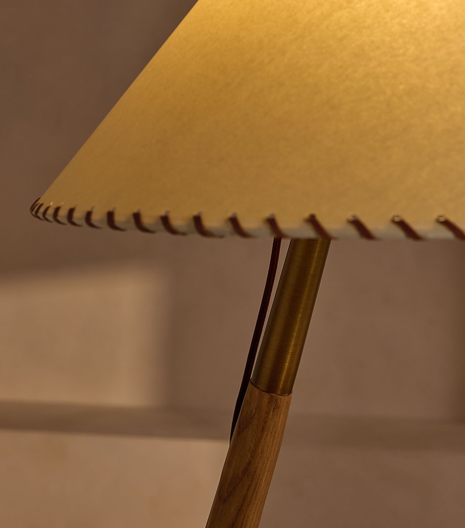 Soho Home Oak Wren Floor Lamp Wood Image 4