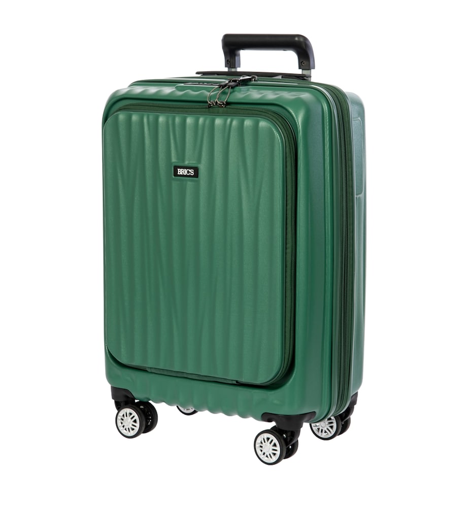 Cervia Front-Pocket Suitcase (55cm) GREEN Image 5