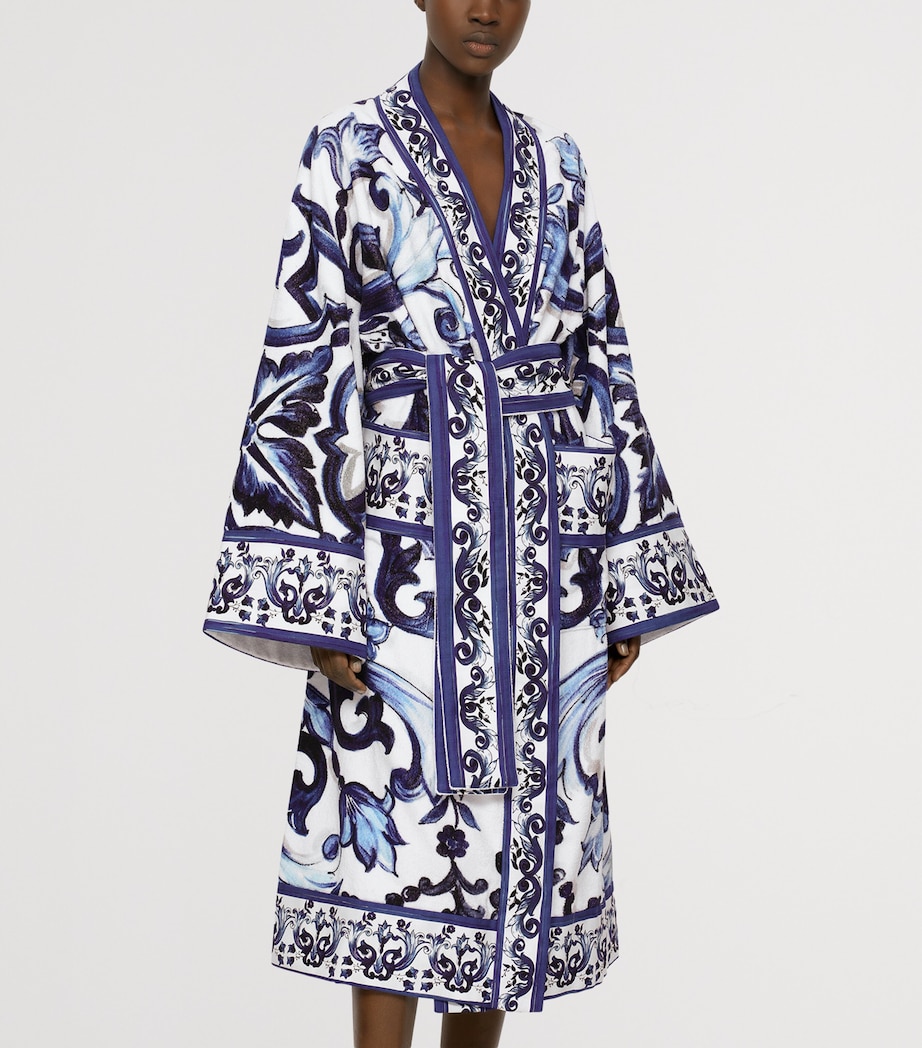 Terry Cotton Blu Mediterraneo Robe UB001 BLU MEDITERRAN Image 5
