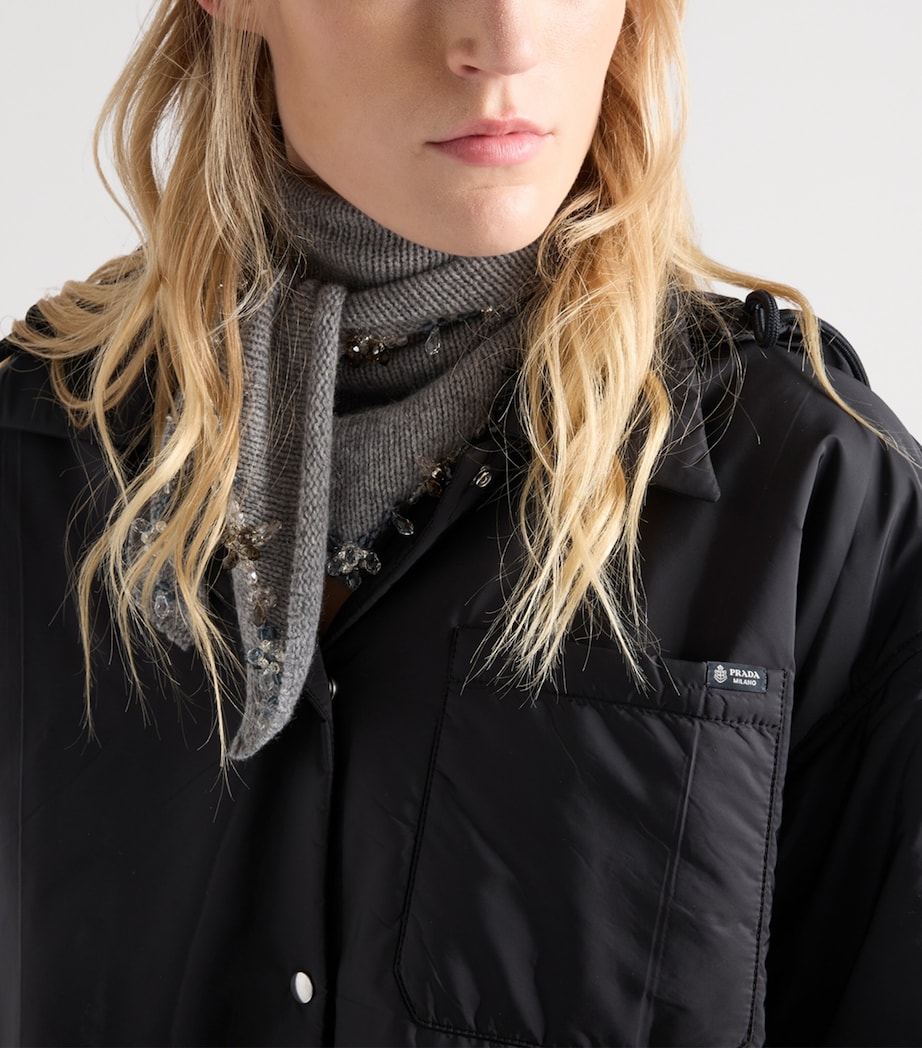 Prada Womens Re-Nylon Lightweight Jacket Black Image 3